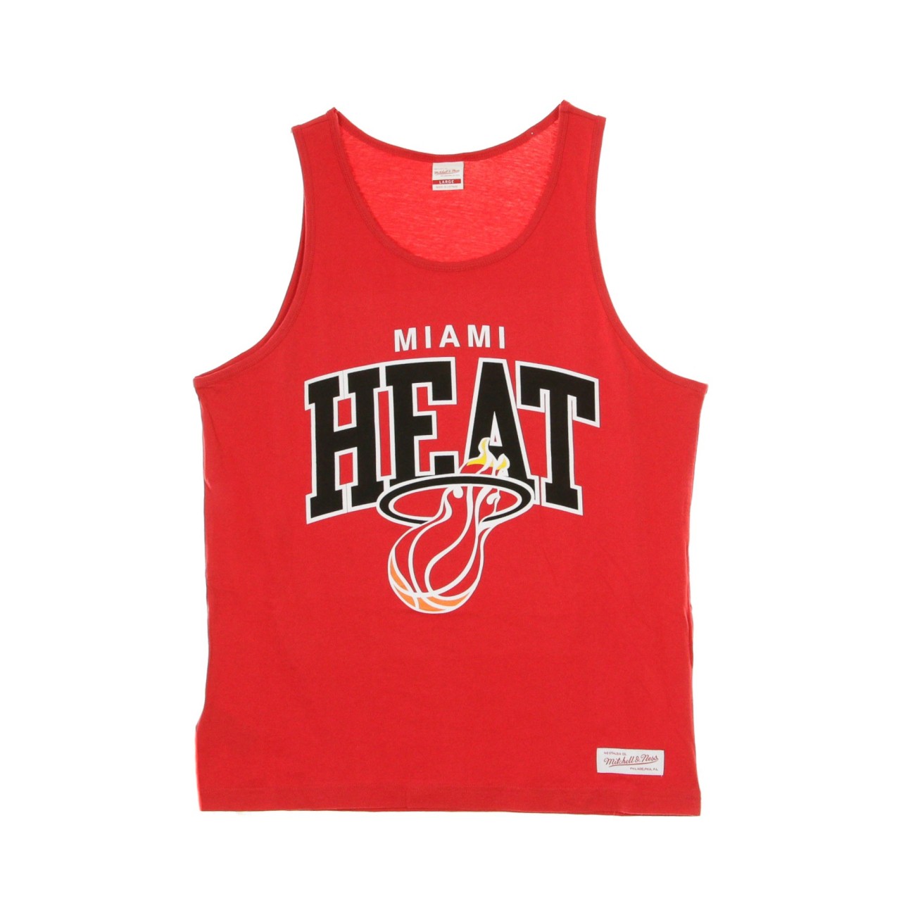 MITCHELL & NESS MITCHELL &amp; NESS TANK TOP NBA &quot;MIAMI HEAT&quot; TEAM ARCH Red 21403