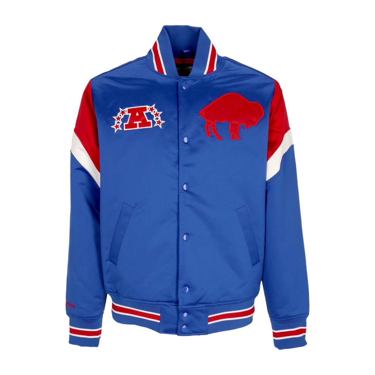 MITCHELL & NESS NFL HEAVYWEIGHT SATIN JACKET BUFBIL OJBF5516-BBIYYPPPROYA