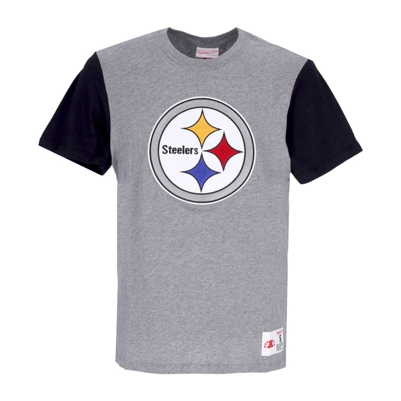 MITCHELL & NESS NFL COLOR BLOCKED TEE PITSTE TCRW1222-PSTYYPPPGYHT