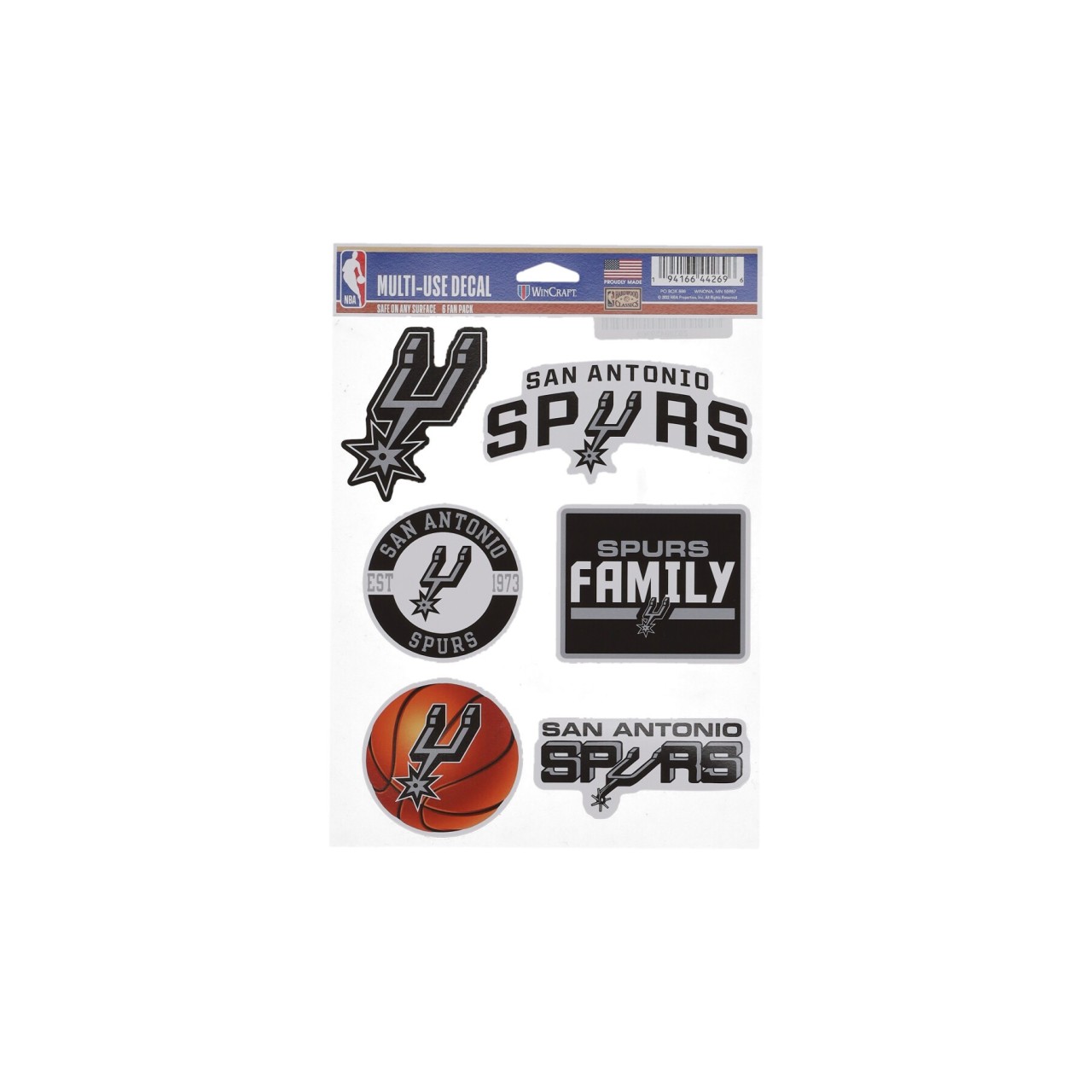 WINCRAFT NBA 5.5 x 7.75” FAN PACK DECALS SAASPU 44269321