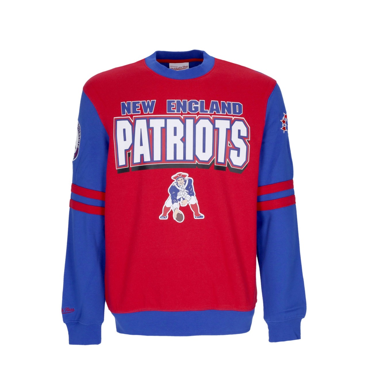 MITCHELL & NESS NFL ALL OVER CREW 2.0 NEEPAT FCPO3400-NEPYYPPPSCAR