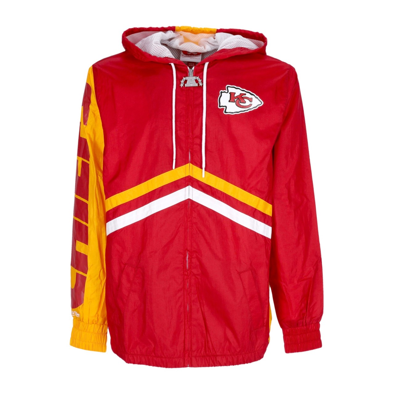 MITCHELL & NESS NFL UNDENIABLE FULL ZIP WINDBREAKER KANCHI OJZP3409-KCCYYPPPSCAR