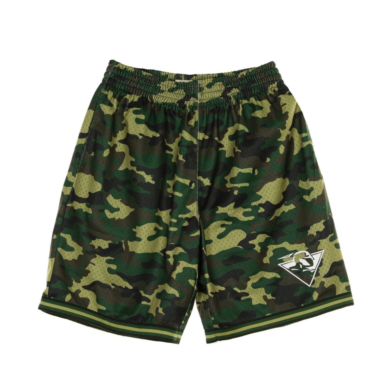 MITCHELL & NESS NBA CAMO MESH SHORT GOLWAR SHORMG18006-GSWCMWD1