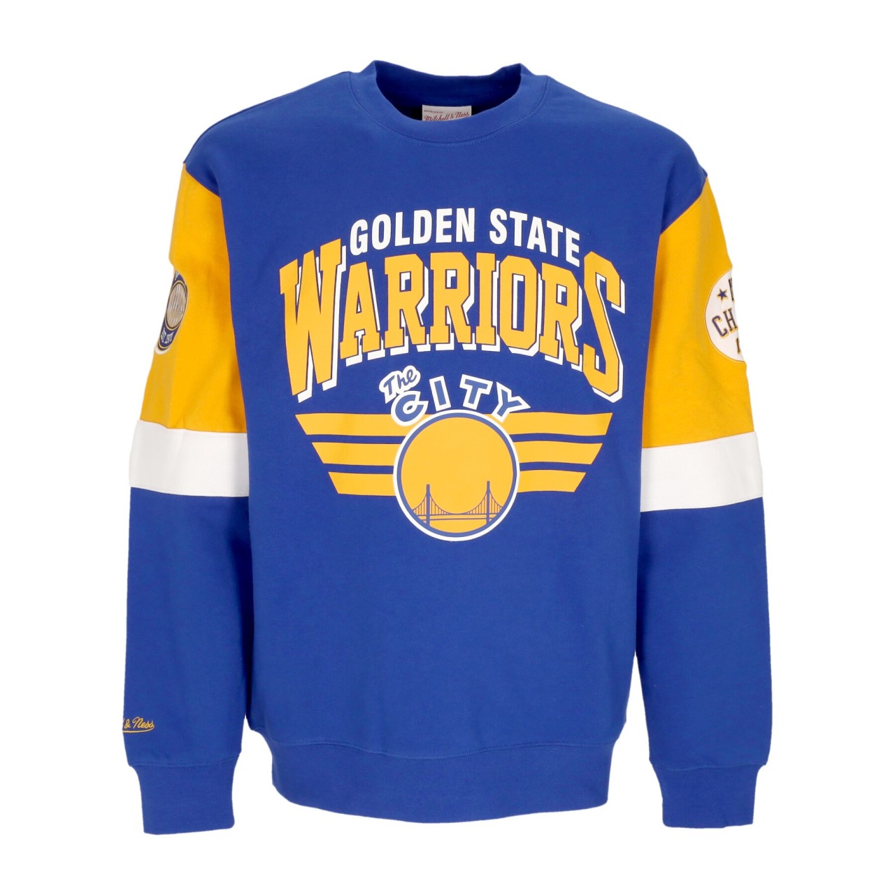 MITCHELL & NESS NBA ALL OVER CREW 3.0 GOLWAR FCPO5512-GSWYYPPPGOLD