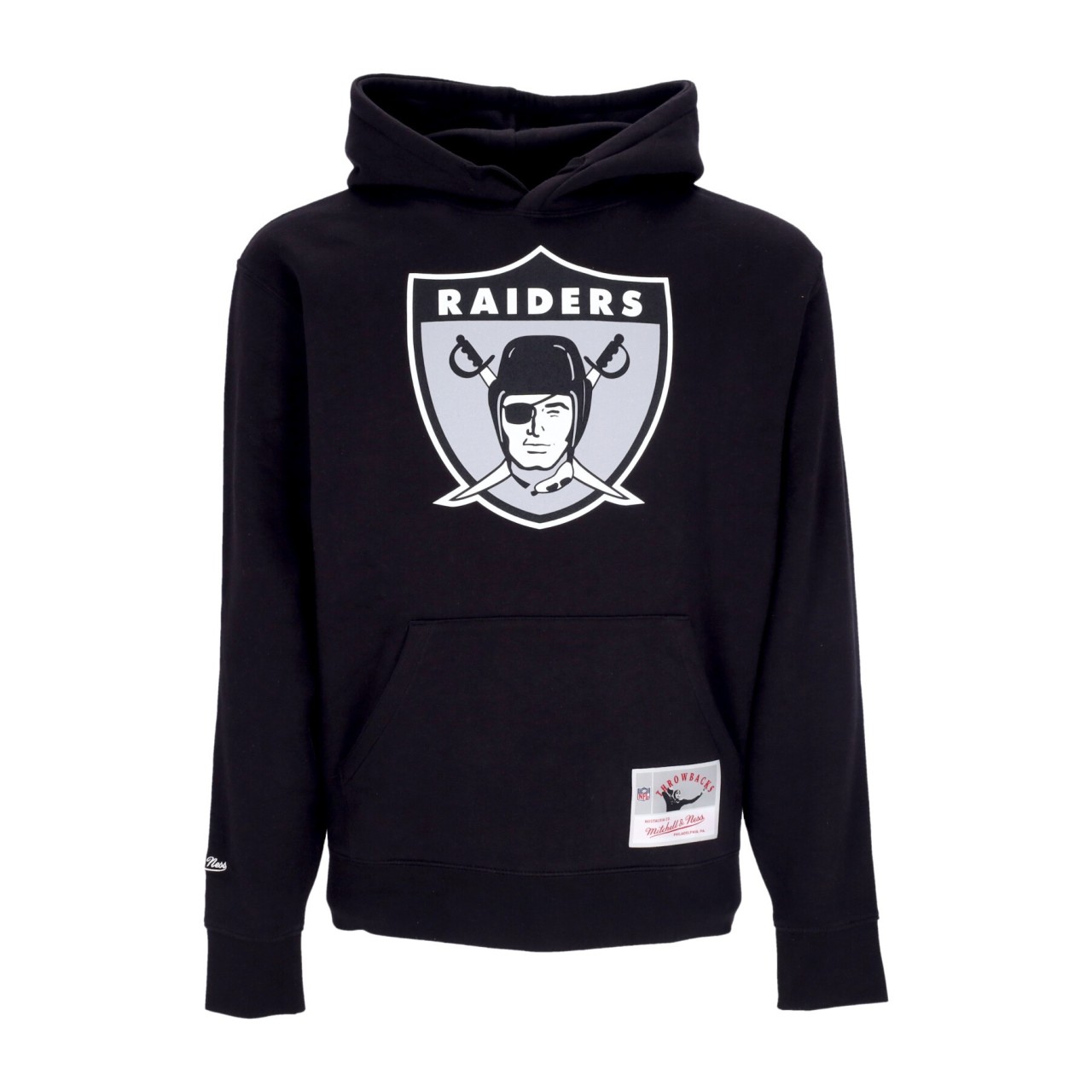 MITCHELL & NESS NFL TEAM LOGO HOODIE OAKRAI HDSSINTL1052-ORABLCK