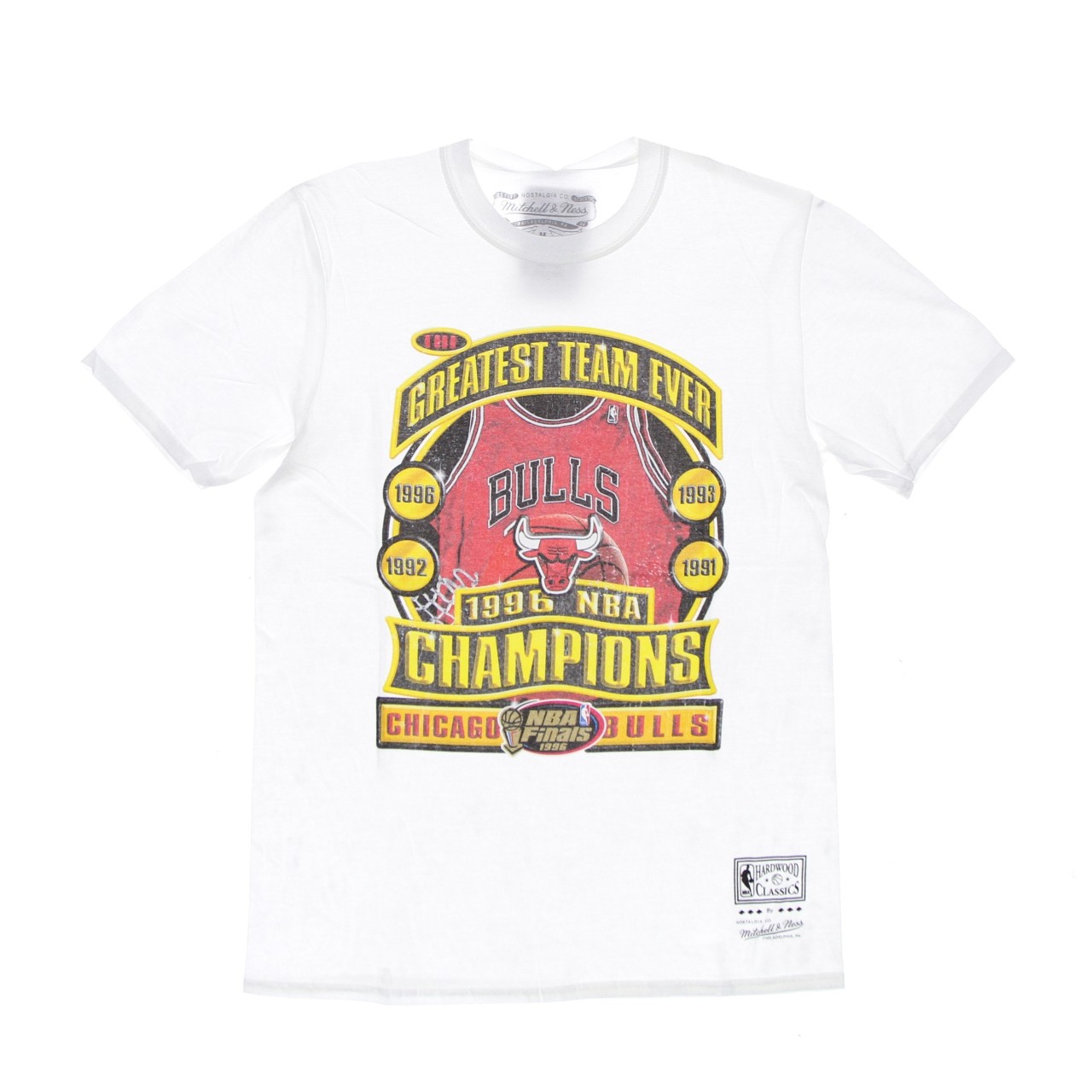 MITCHELL & NESS NBA LAST DANCE 96 CHAMPS TEE TCRWINTL115-CBULDWHIT