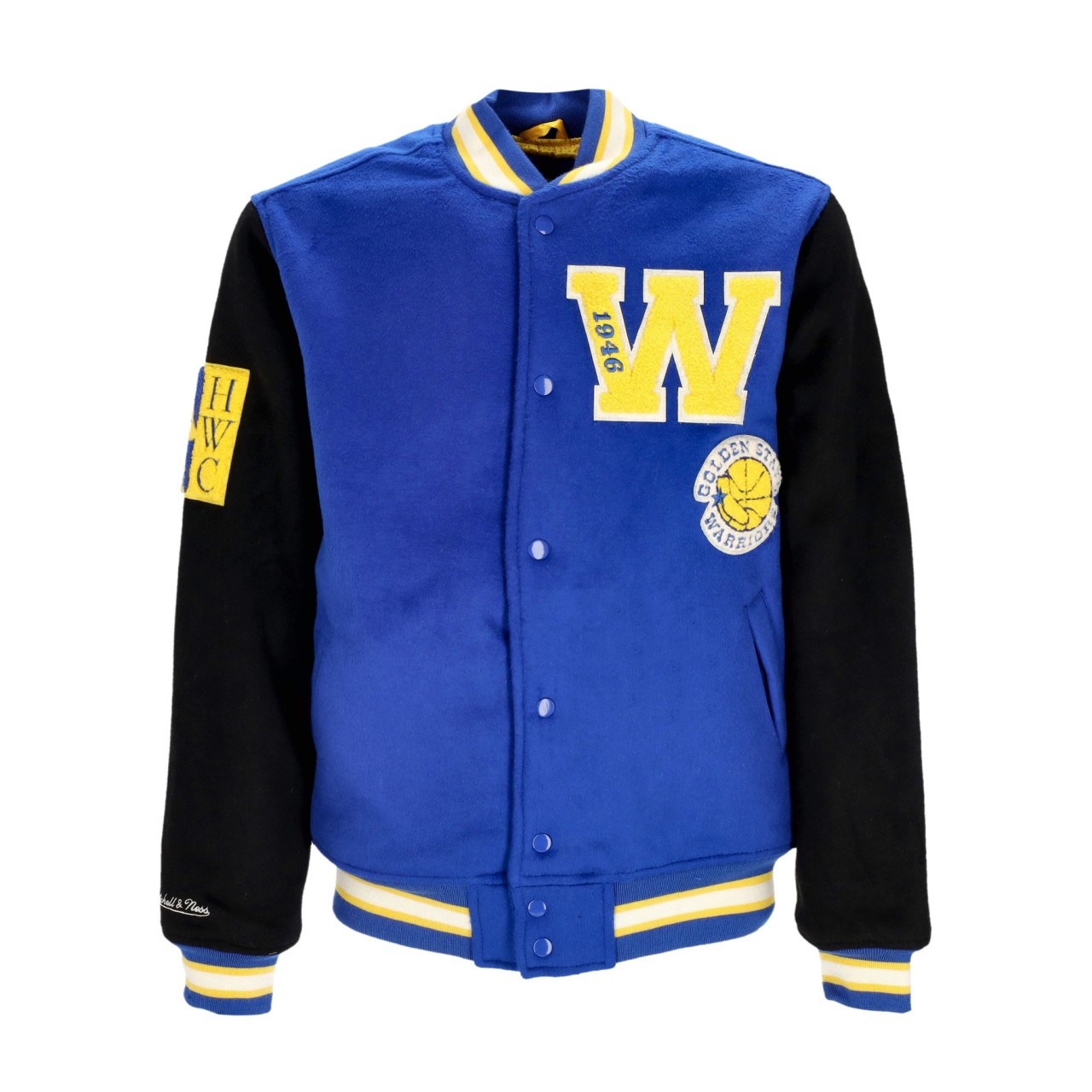 MITCHELL & NESS NBA TEAM LEGACY VARSITY JACKET GOLWAR OJBF5521-GSWYYPPPRYBK