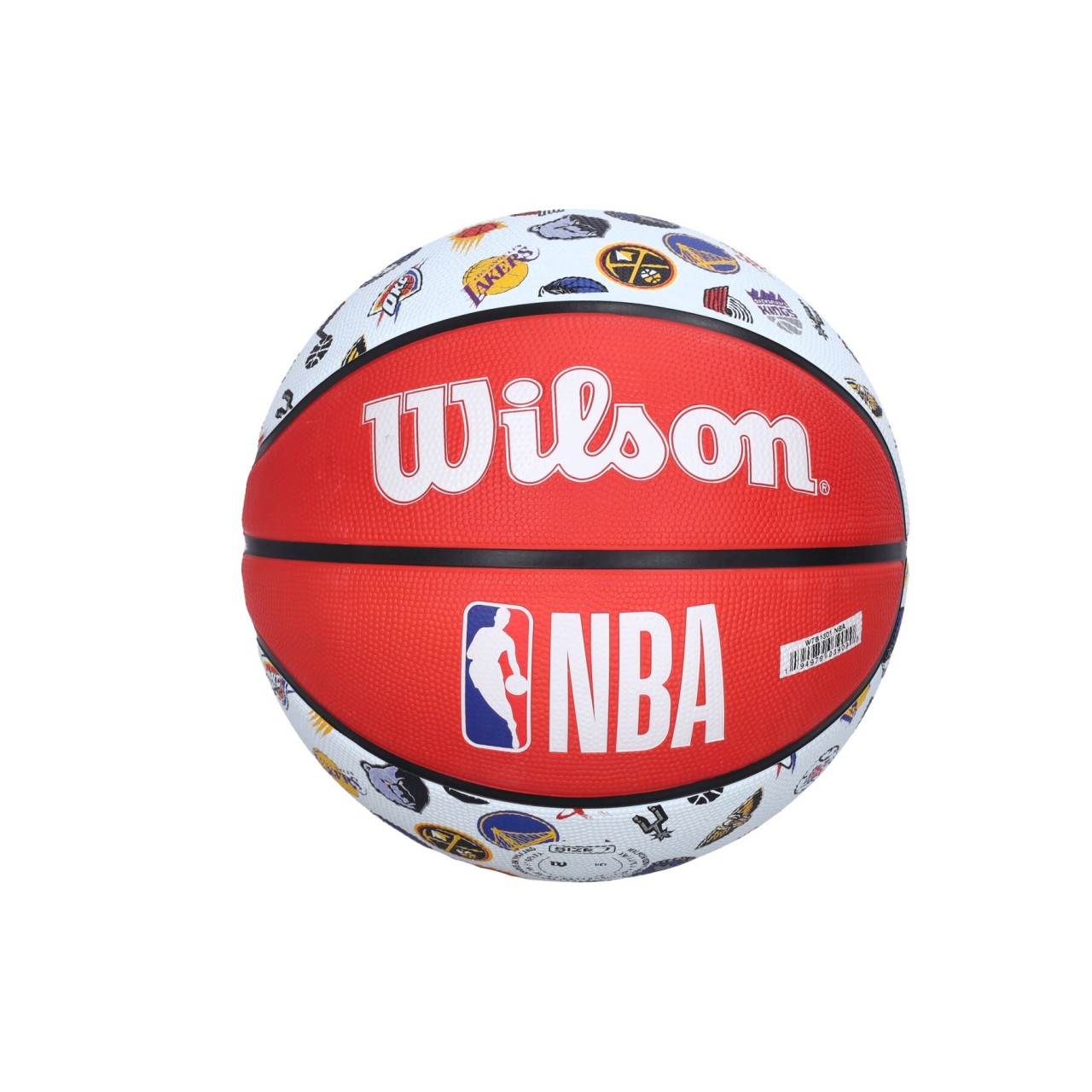 WILSON TEAM NBA ALL TEAM TRIBUTE BASKETBALL SIZE 7 WTB1301XBNBA