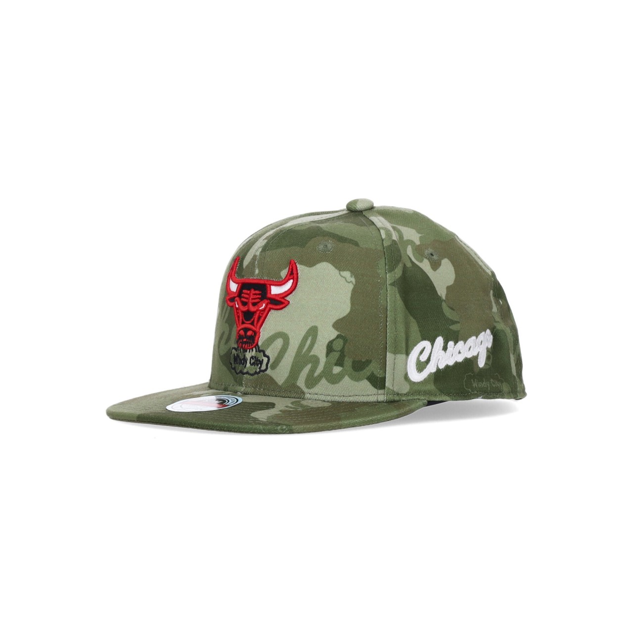 MITCHELL & NESS NBA TONAL CAMO STRETCH FITTED HARDWOOD CLASSICS CHIBUL HHSB4337-CBUYYPPPGREN