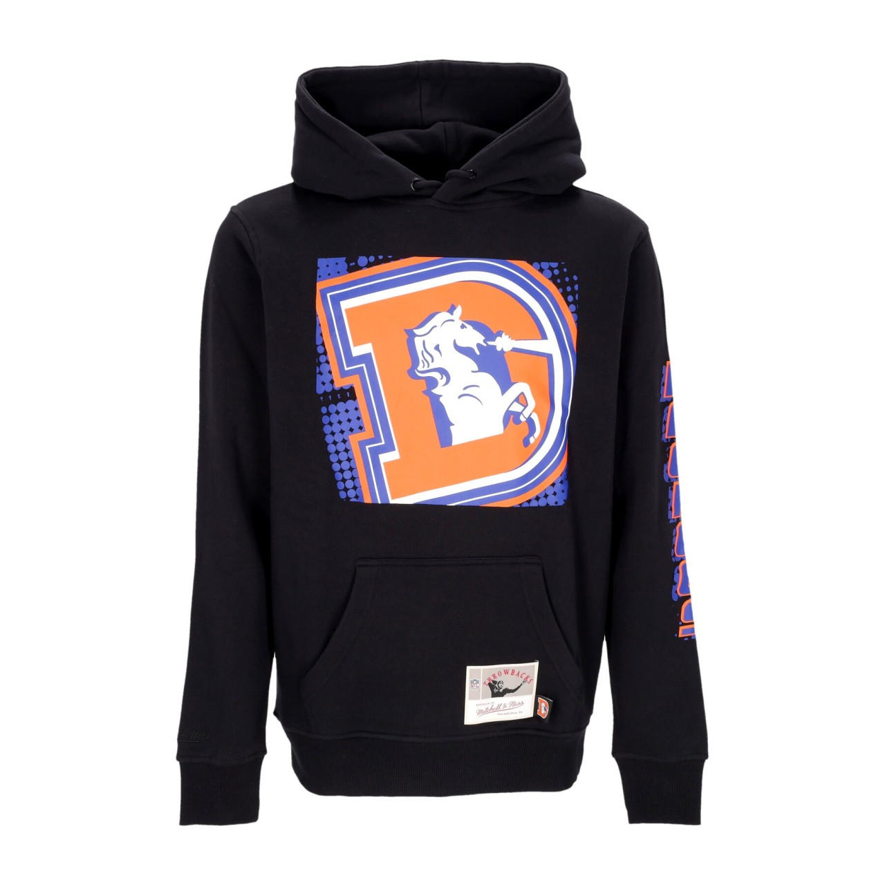 MITCHELL & NESS NFL BIG FACE 7.0 HOODIE DENBRO FPHD5901-DBRYYPPPBLCK