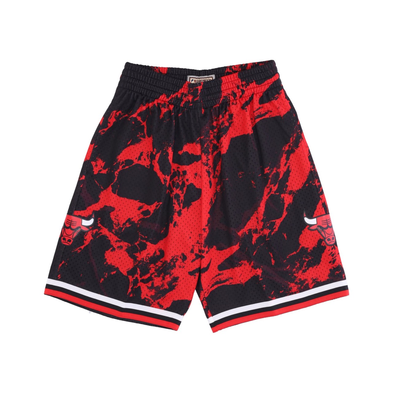 MITCHELL & NESS NBA TEAM MARBLE SWINGMAN SHORTS HARDWOOD CLASSICS CHIBUL PFSW1279-CBU97PPPBLCK