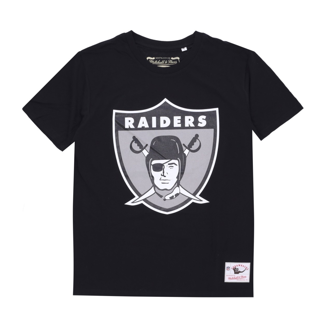 MITCHELL & NESS NFL TEAM LOGO TEE OAKRAI BMTRINTL1053-ORABLCK