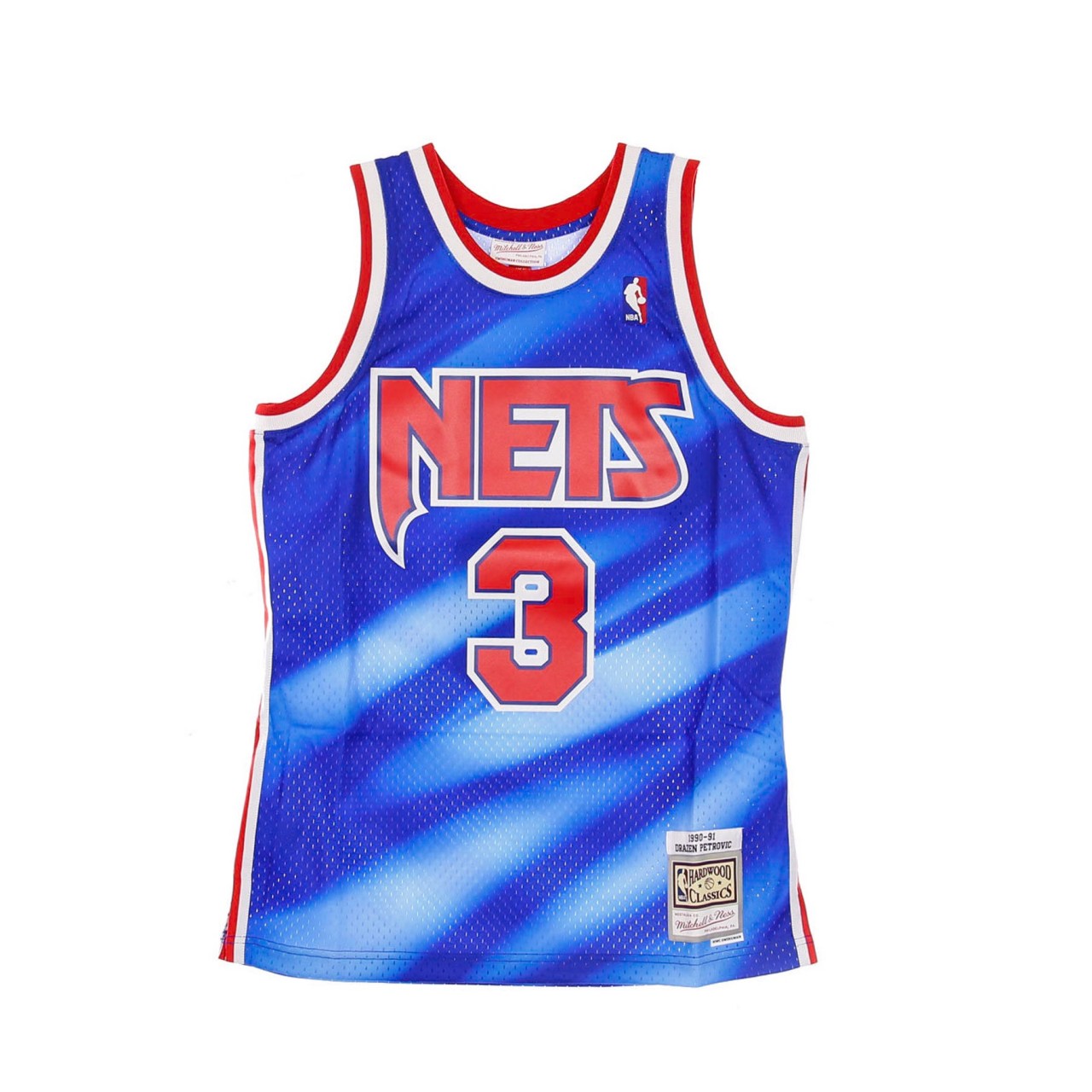 MITCHELL & NESS NBA SWINGMAN JERSEY HARDWOOD CLASSICS NO.3 DRAZEN PETROVIC 1990-91 NEJNET ALTERNATE SMJYSB19031-NJNPTRY90DPE