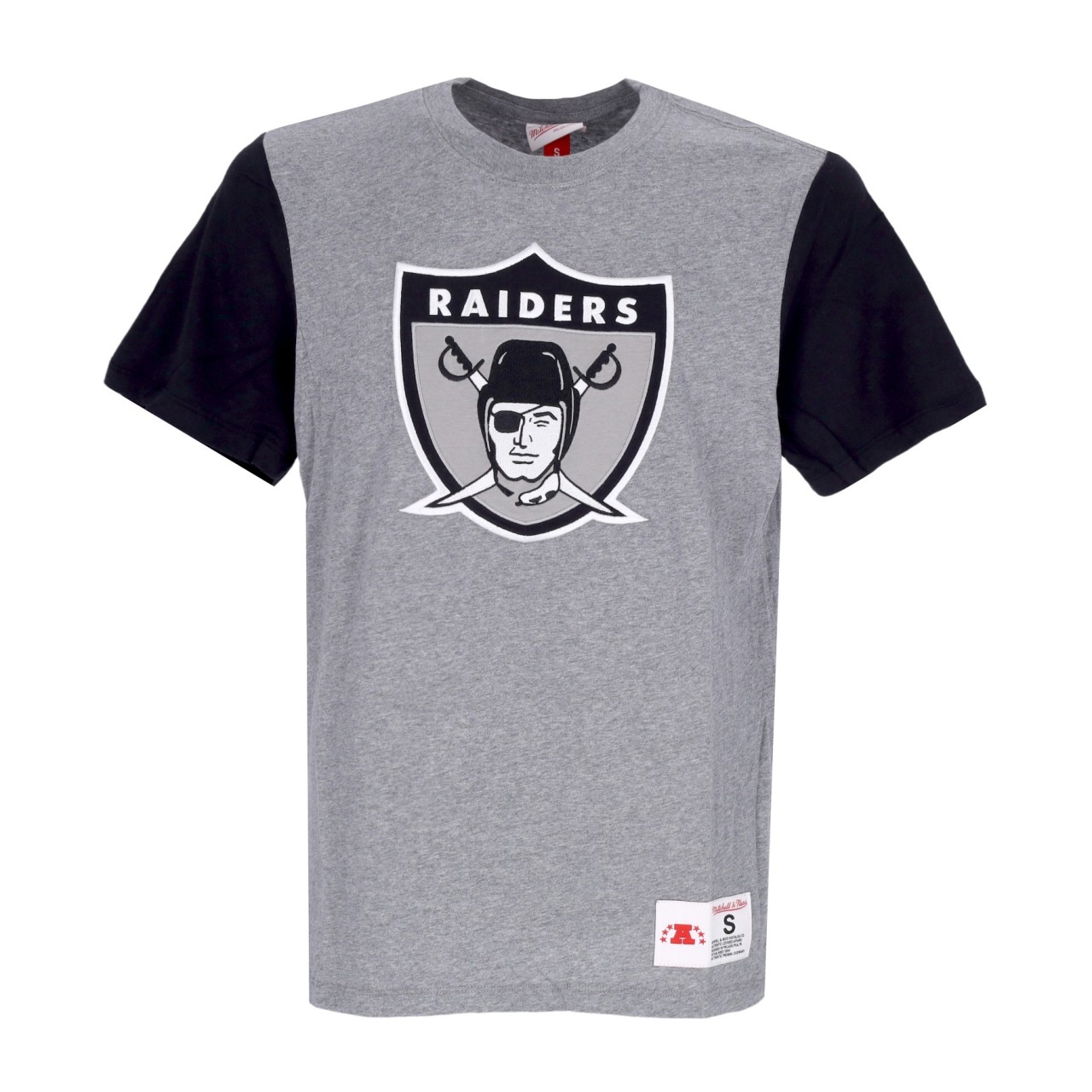 MITCHELL & NESS NFL COLOR BLOCKED TEE OAKRAI TCRW1222-ORAYYPPPGYHT