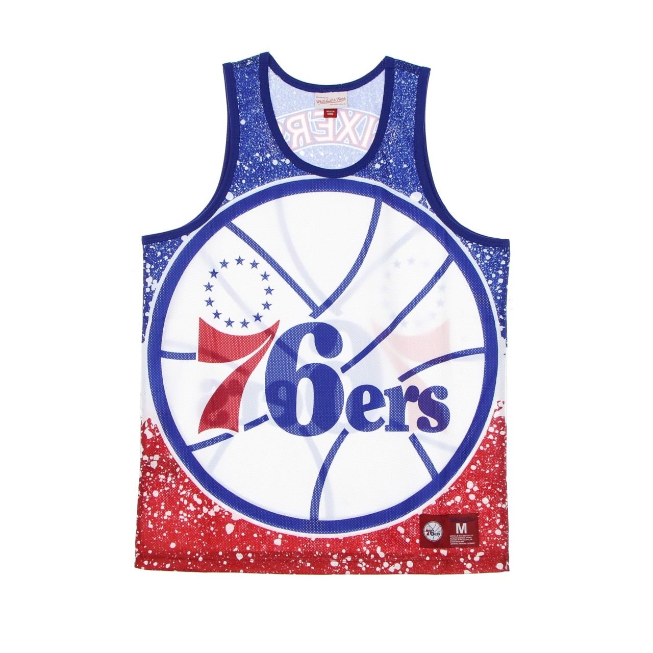 MITCHELL & NESS NBA JUMBOTRON SUBLIMATED MESH TANK HARDWOOD CLASSICS PHI76E MSTKAJ19070-P76SCAR