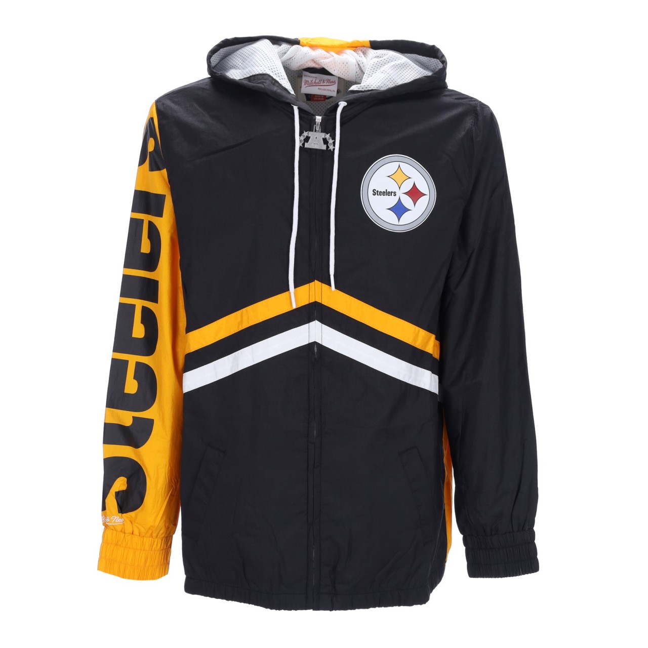 MITCHELL & NESS NFL UNDENIABLE FULL ZIP WINDBREAKER PITSTE OJZP3409-PSTYYPPPBLCK