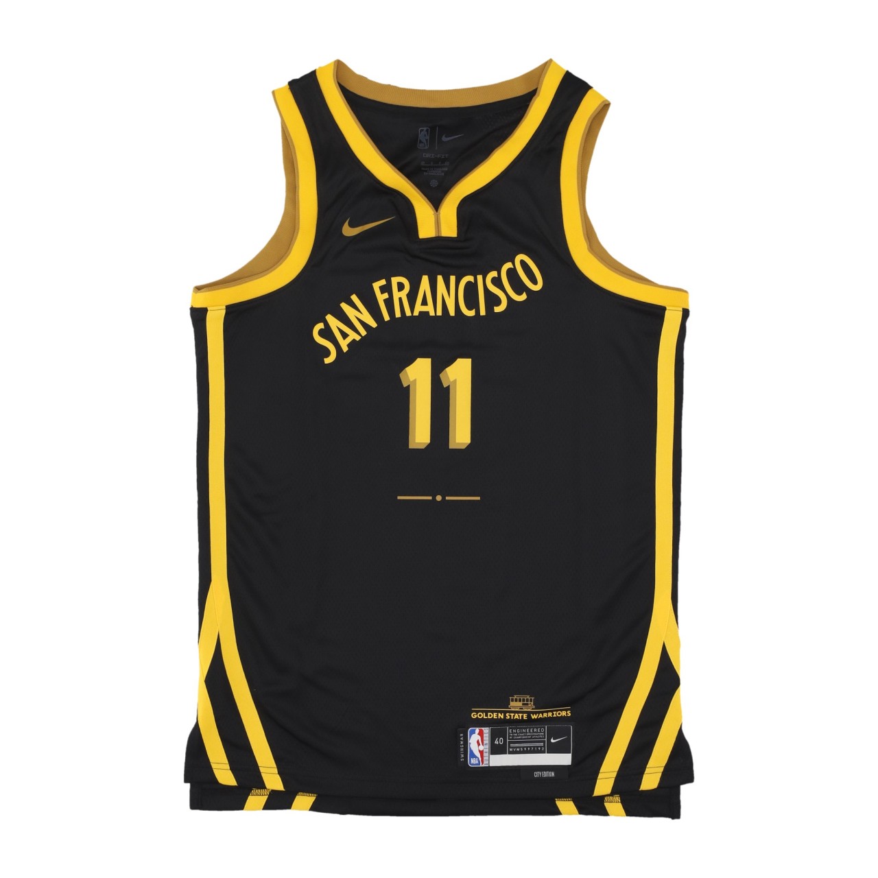 NIKE NBA NBA CITY EDITION 2023/24 DRI-FIT SWINGMAN JERSEY NO 11 KLAY THOMPSON GOLWAR DX8502-010