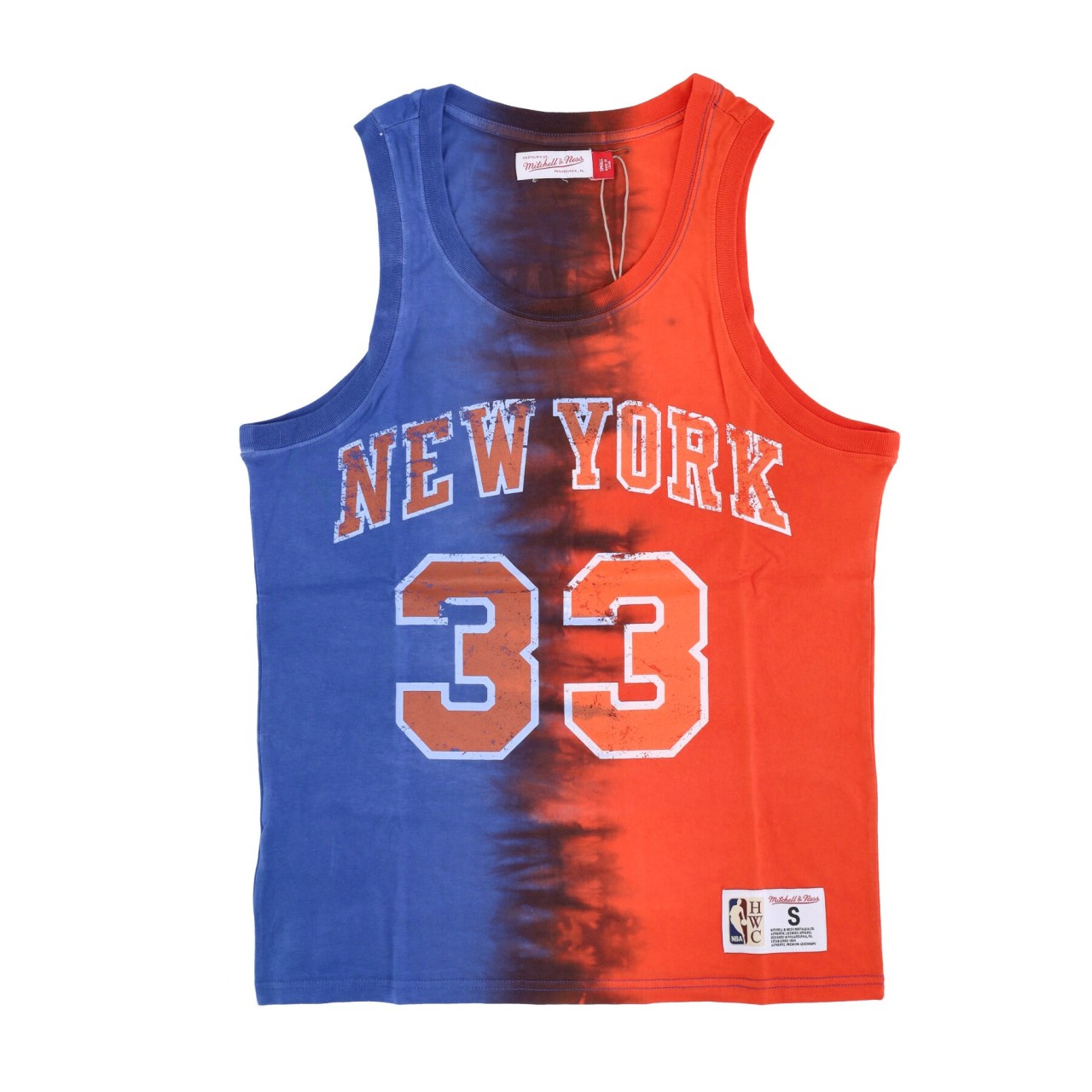 MITCHELL & NESS NBA VERTICAL TIE DYE TANK HARDWOOD CLASSICS NO 33 PATRICK EWING NEYKNI TTNK3206-NYKYYPEWRYOR