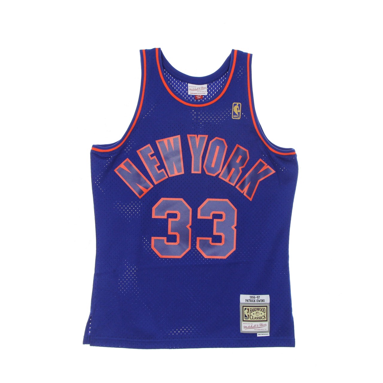 MITCHELL & NESS NBA SWINGMAN JERSEY HARDWOOD CLASSICS NO 33 PATRICK EWING 1996-97 NEYKNI SMJY3151-NYK96PEWROYA
