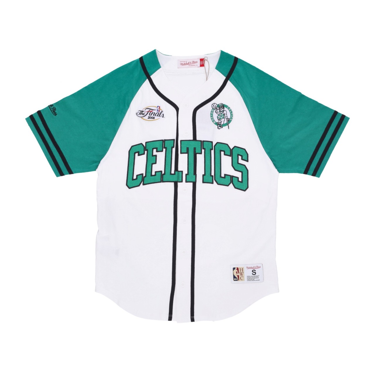 MITCHELL & NESS NBA PRACTICE DAY BUTTON FRONT JERSEY HARDWOOD CLASSICS BOSCEL TBTF4994-BCEYYPPPWHIT