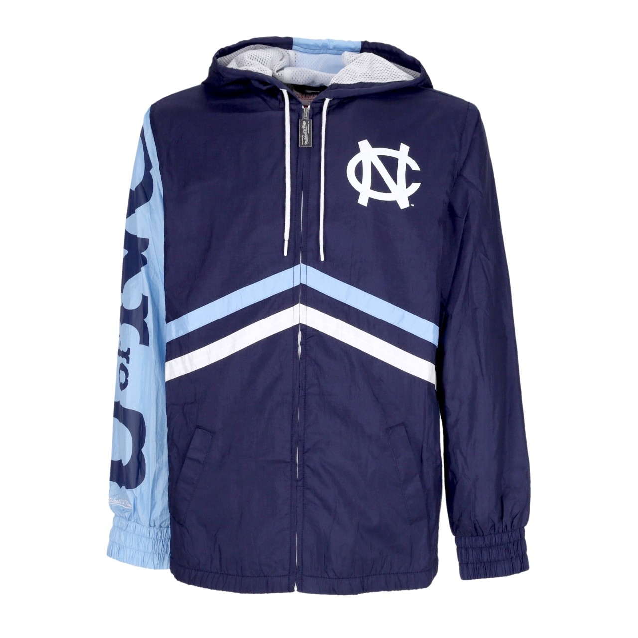 MITCHELL & NESS NCAA UNDENIABLE FULL ZIP WINDBREAKER UNCHEE OJZP3409-UNCYYPPPNAVY