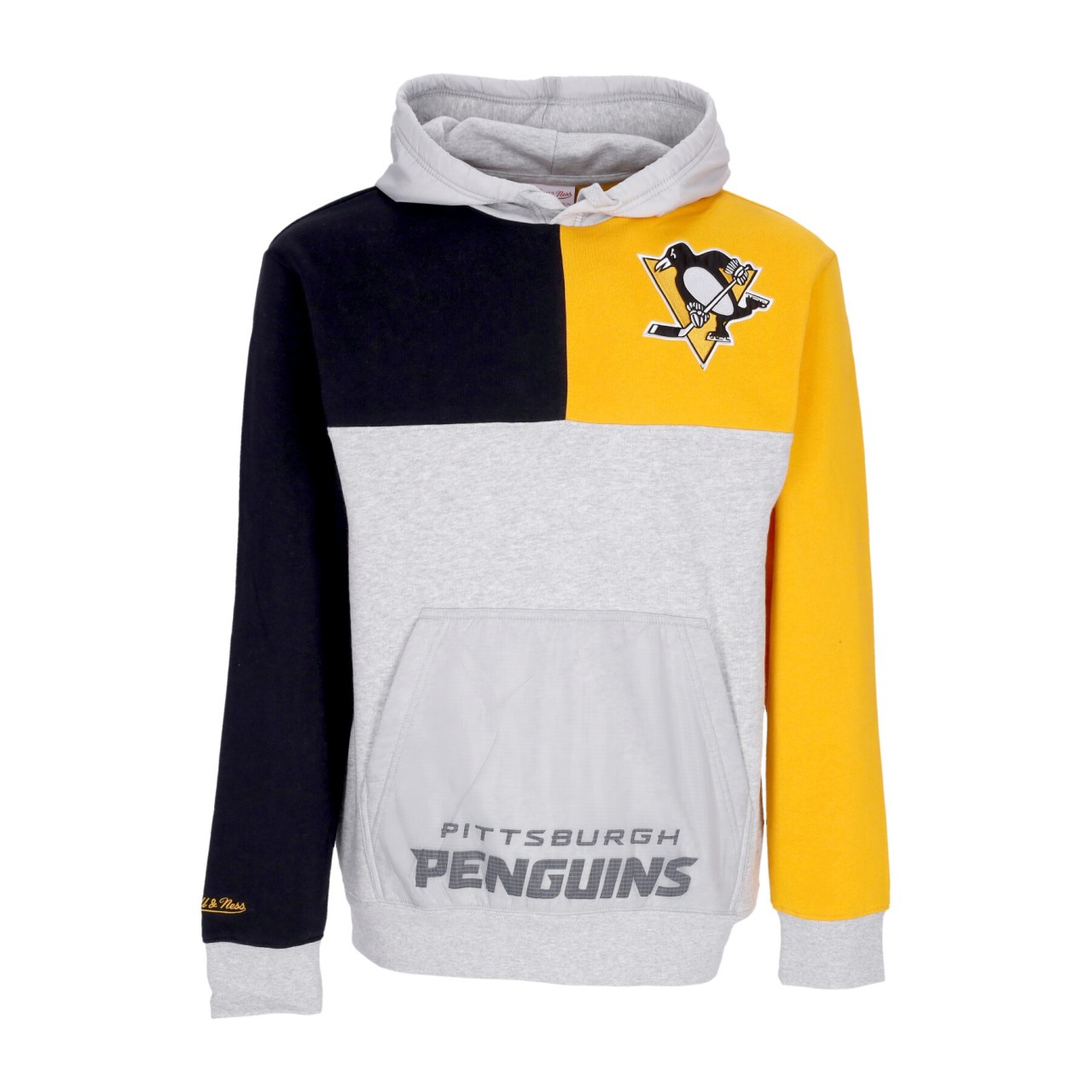 MITCHELL & NESS NHL TIE BREAKER FLEECE HOODIE PITPEN FPHD4991-PPEYYPPPGHBK