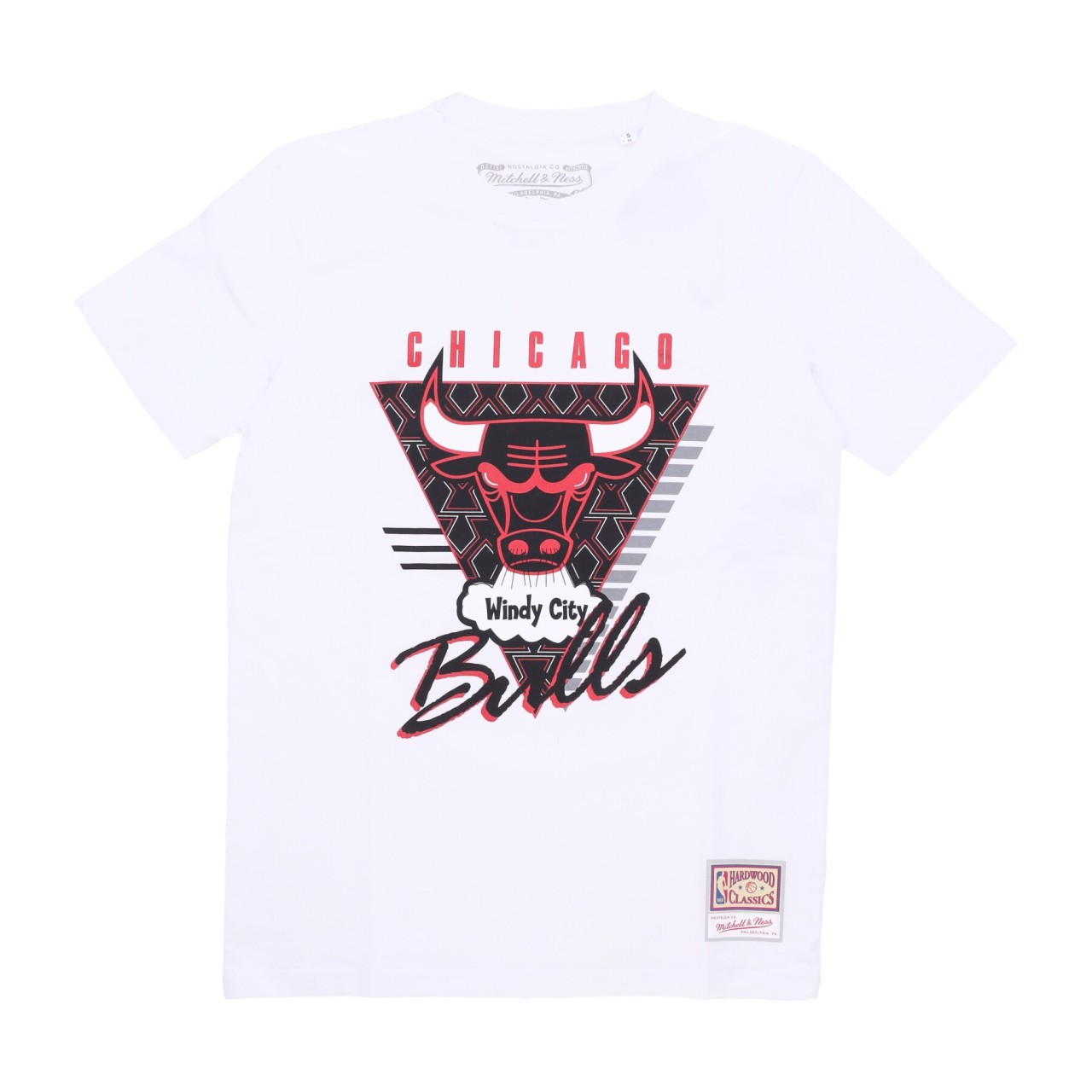 MITCHELL & NESS NBA FINAL SECONDS TEE HARDWOOD CLASSICS CHIBUL BMTRINTL1057-CBUWHIT