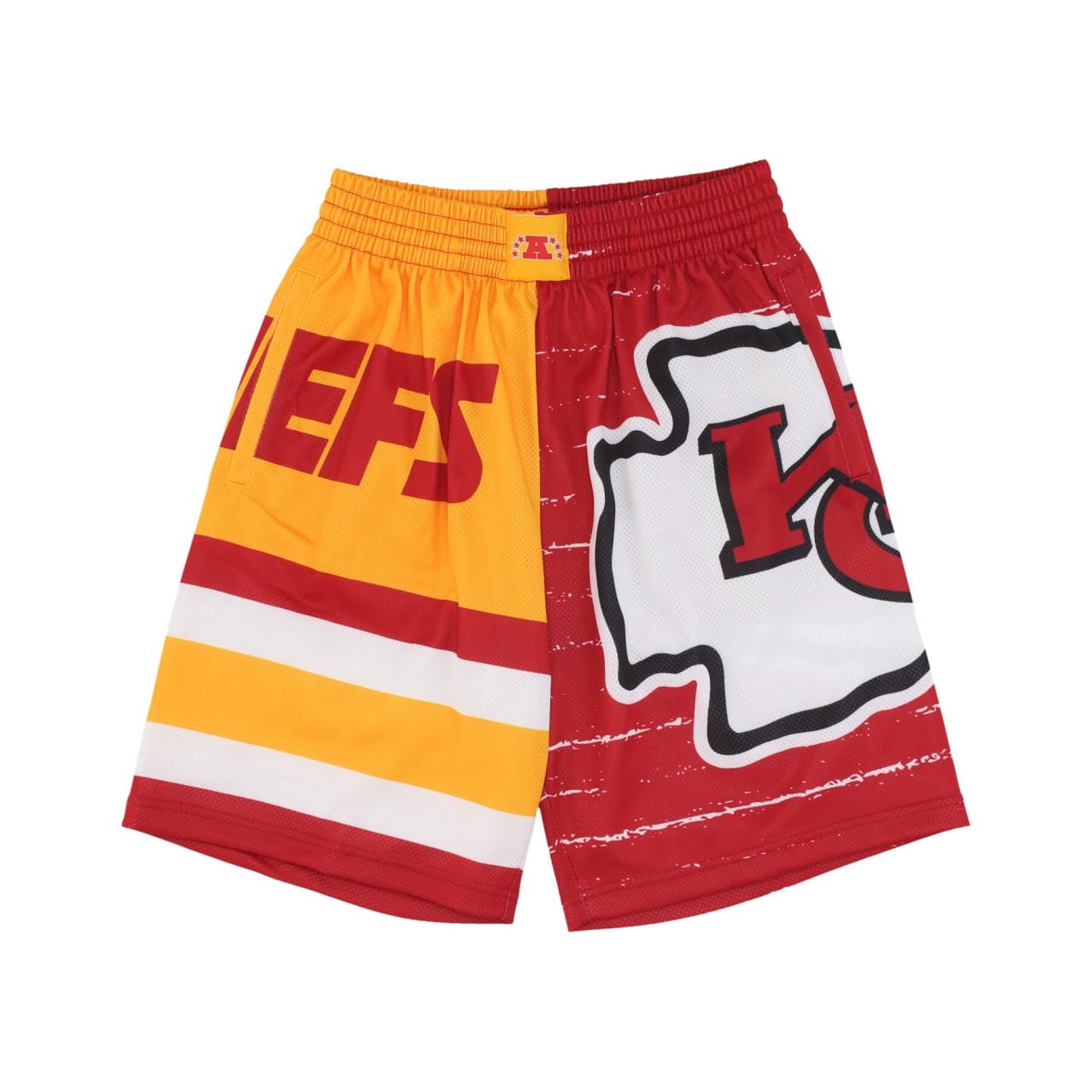 MITCHELL & NESS NFL JUMBOTRON 3.0 SHORTS KANCHI PSHR4984-KCCYYPPPMTWH