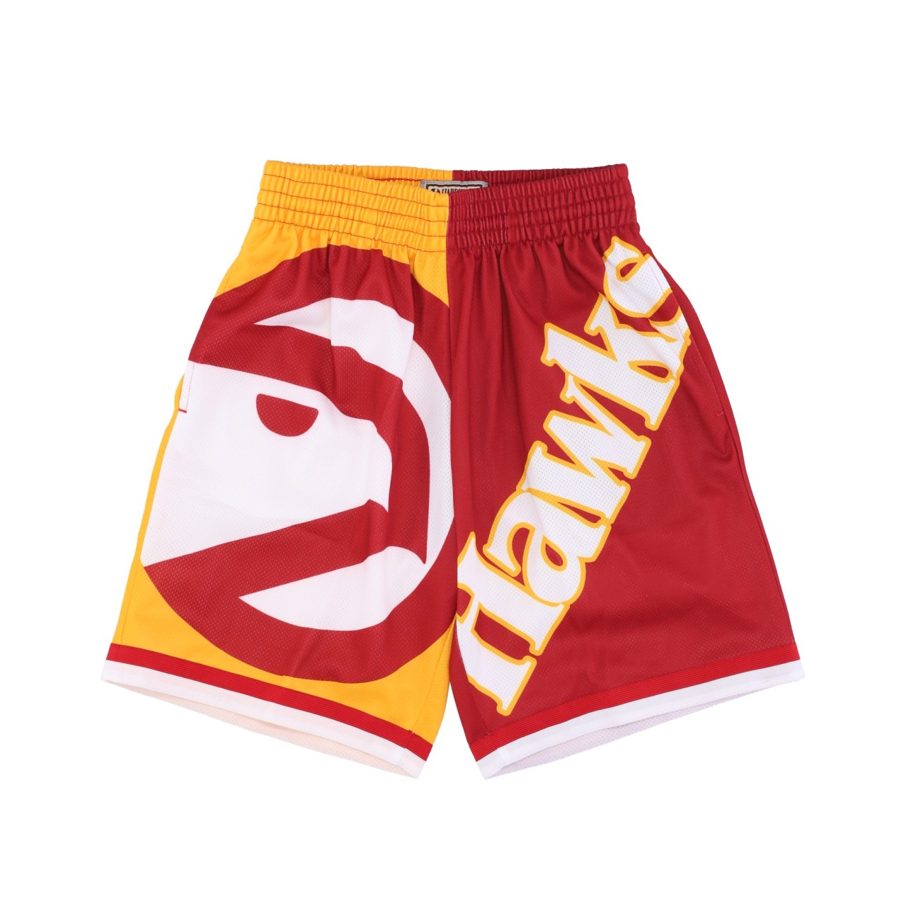 MITCHELL & NESS NBA BIG FACE FASHION SHORTS 5.0 HARDWOOD CLASSICS ATLHAW PSHR4351-AHAYYPPPRED1