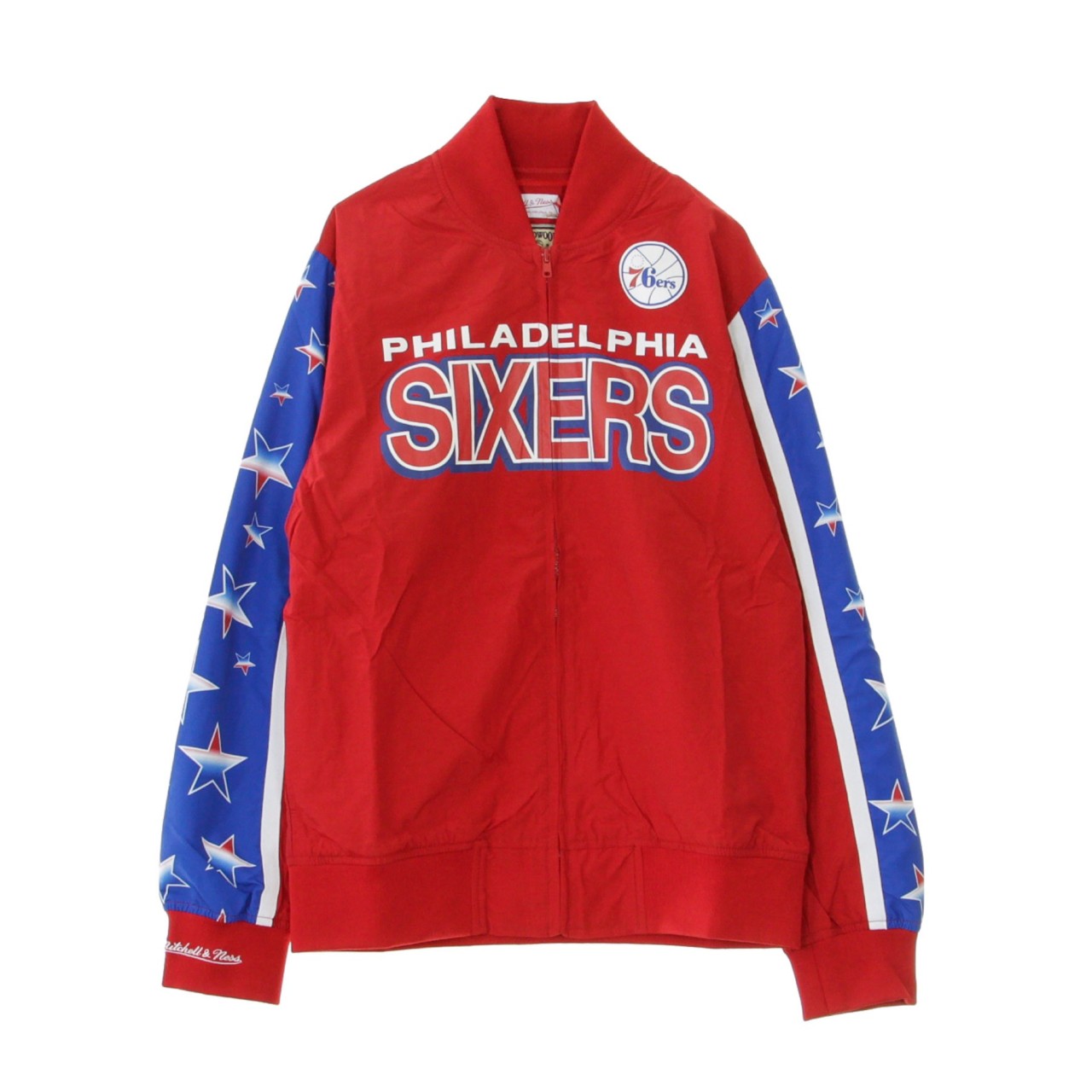 MITCHELL & NESS NBA HOOK SHOOT WARM UP JACKET PHI76E WUJKMG18067-P76SCAR