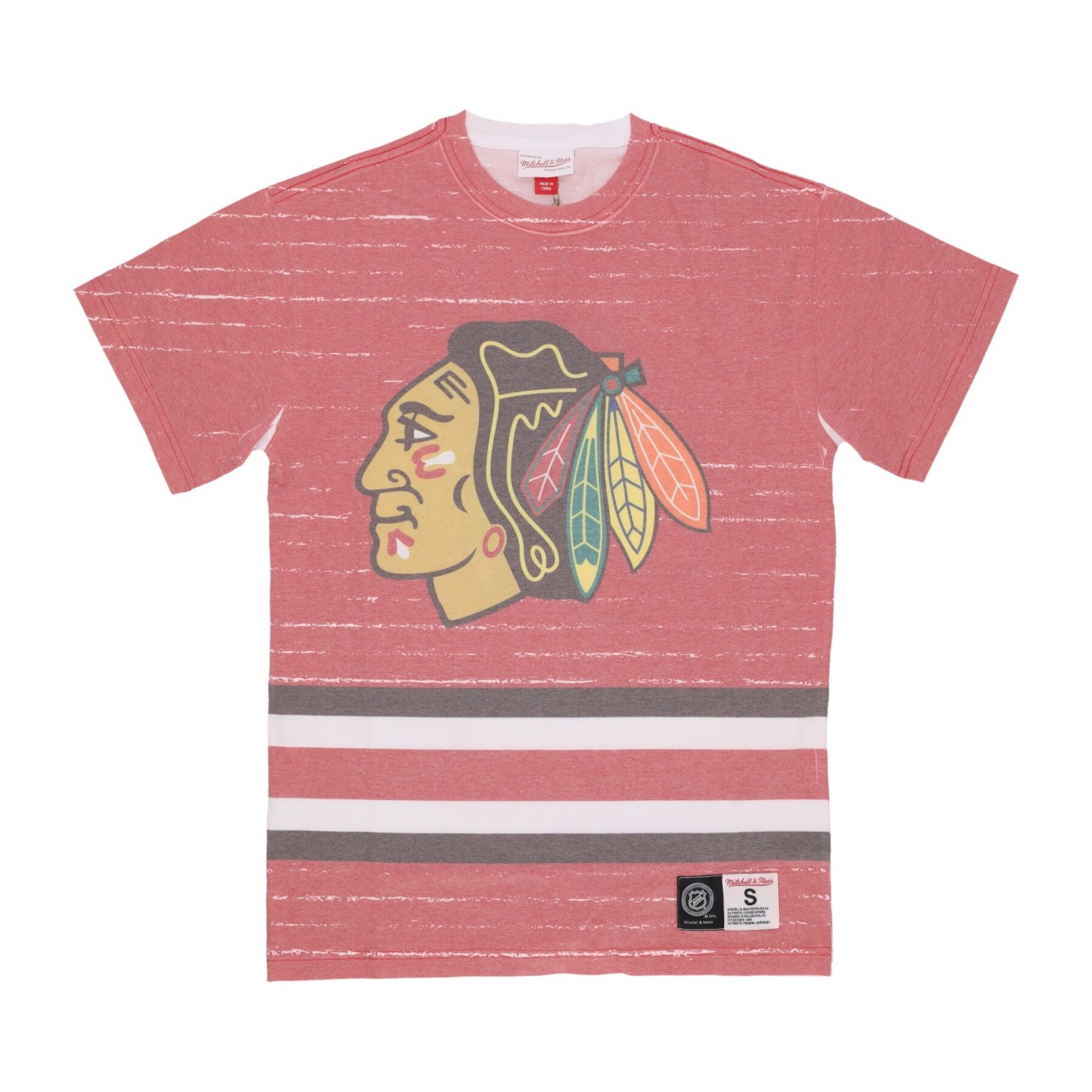 MITCHELL & NESS NHL JUMBOTRON 3.0 SUBLIMATED TEE CHIBLA TCRW5119-CBHYYPPPMTWH