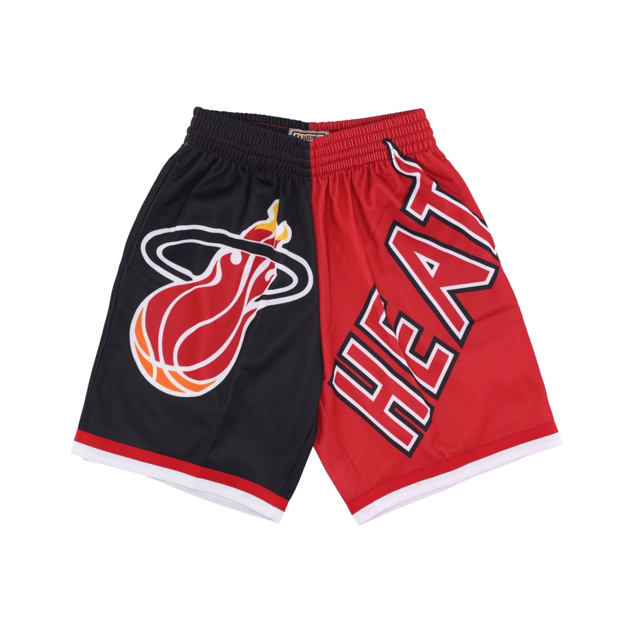 MITCHELL & NESS NBA BIG FACE FASHION SHORTS 5.0 HARDWOOD CLASSICS MIAHEA PSHR4351-MHEYYPPPBLCK