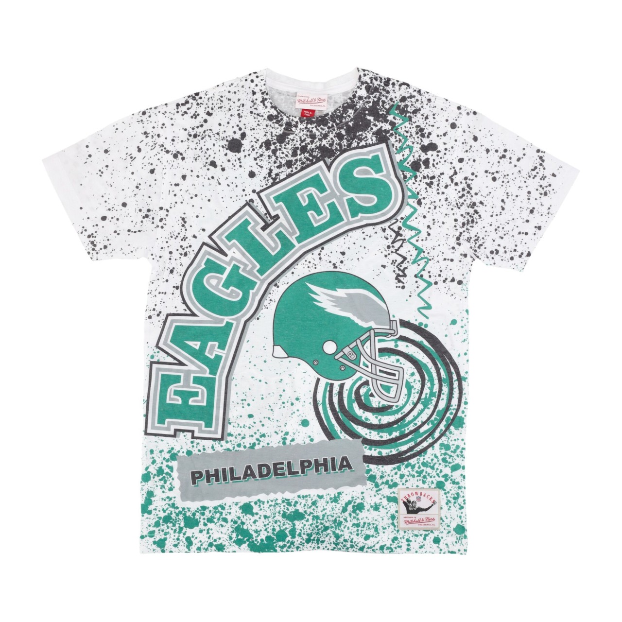 MITCHELL & NESS NFL TEAM BURST SUBLIMATED TEE PHIEAG TCRW5942-PEAYYPPPWHIT