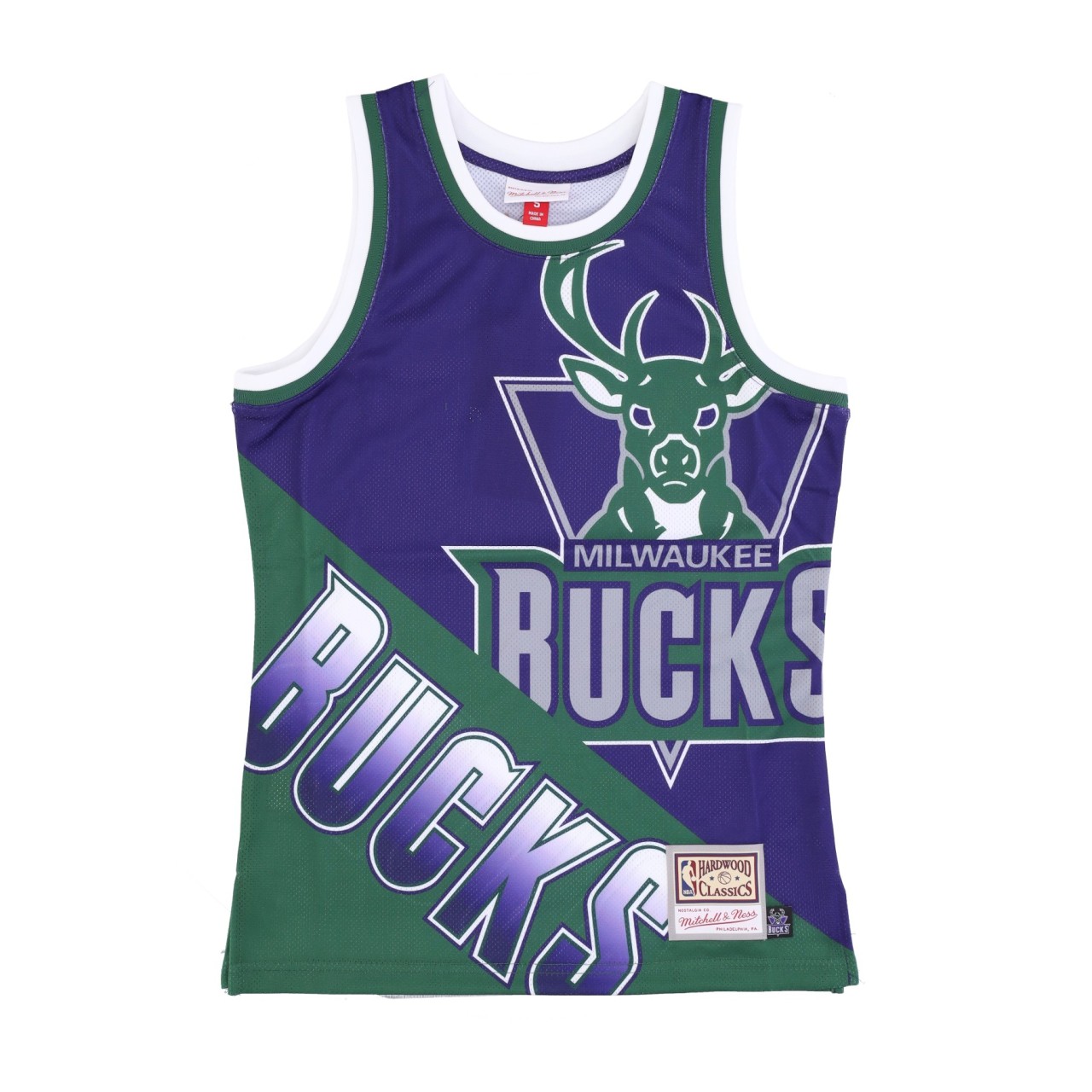 MITCHELL & NESS NBA BIG FACE FASHION TANK 5.0 HARDWOOD CLASSICS MILBUC TMTK4350-MBUYYPPPPURP