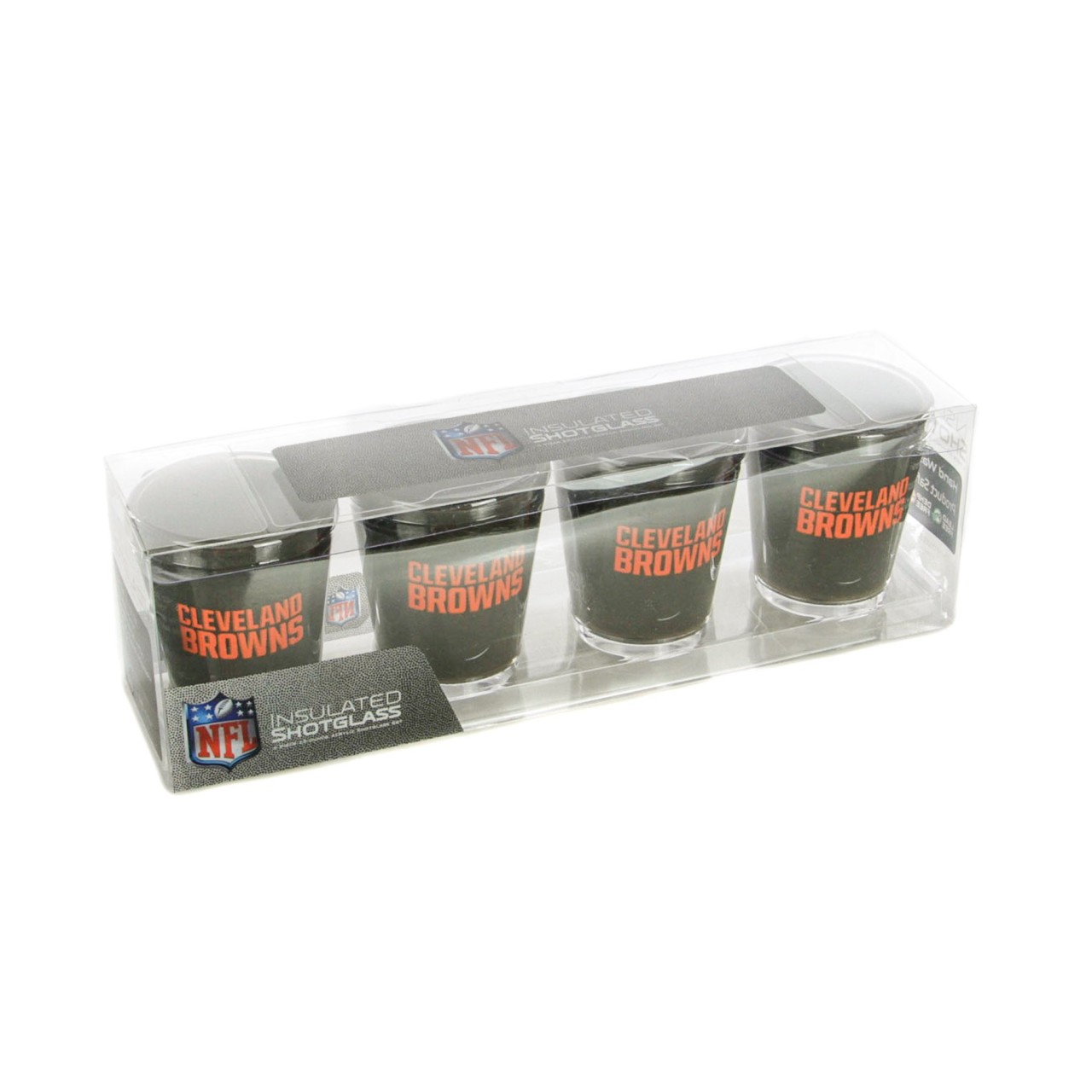 DUCK HOUSE NFL 4 SHOT GLASSES SET CLEBRO 120094131028217