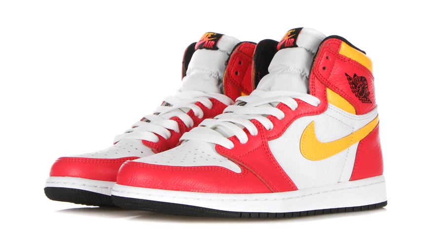 air-jordan-1-aj1-retro-high-ligh-fusion-red-laser-orange-white-black-bianco-nero-rosso-arancione-giallo-555088-603-mcdonald-lacci-tomaia-pelle-battuta-leather-swoosh-jumpman-raffle