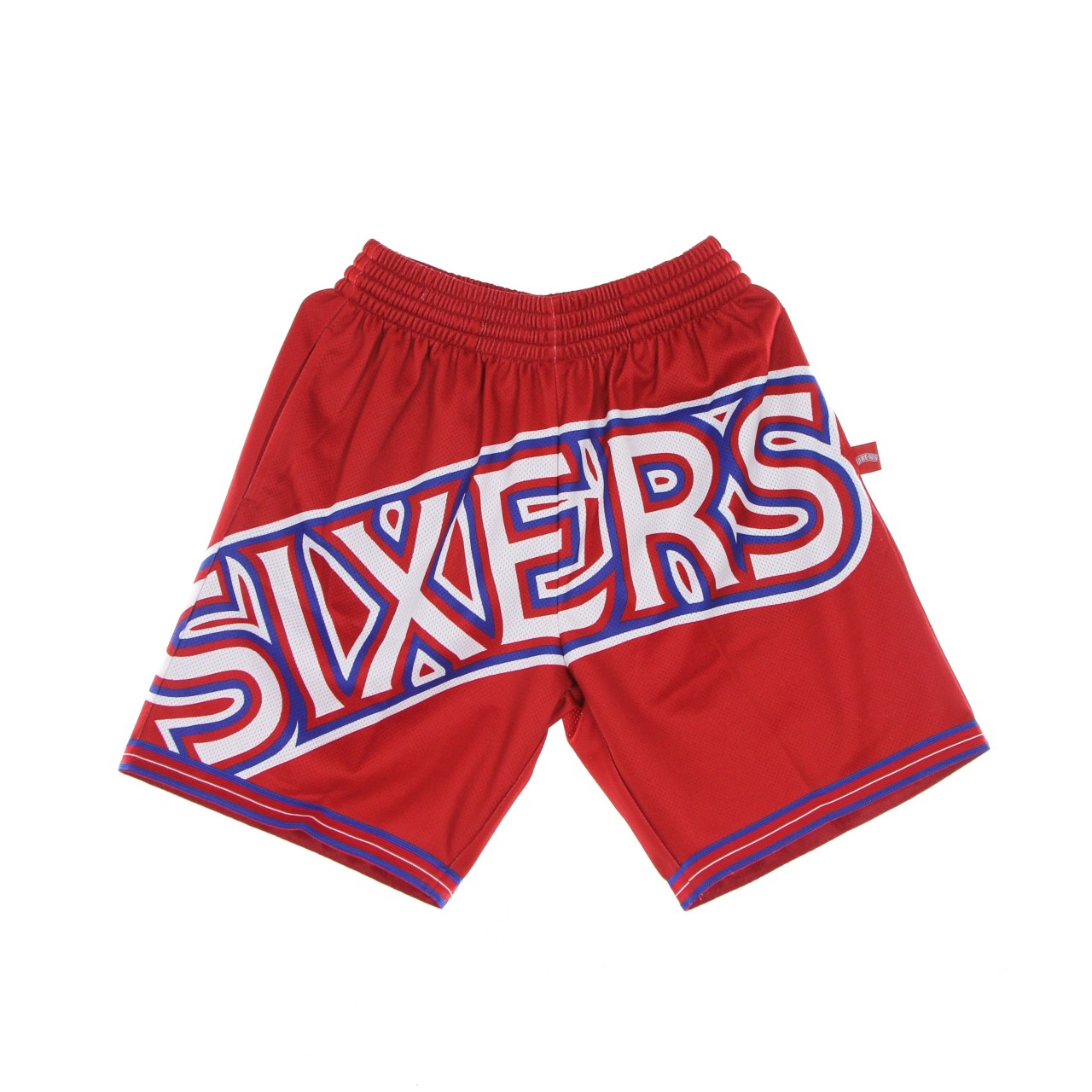 MITCHELL & NESS NBA BIG FACE BLOWN OUT FASHION SHORT HARDWOOD CLASSICS PHI76E SHORBW19147-P76RED1