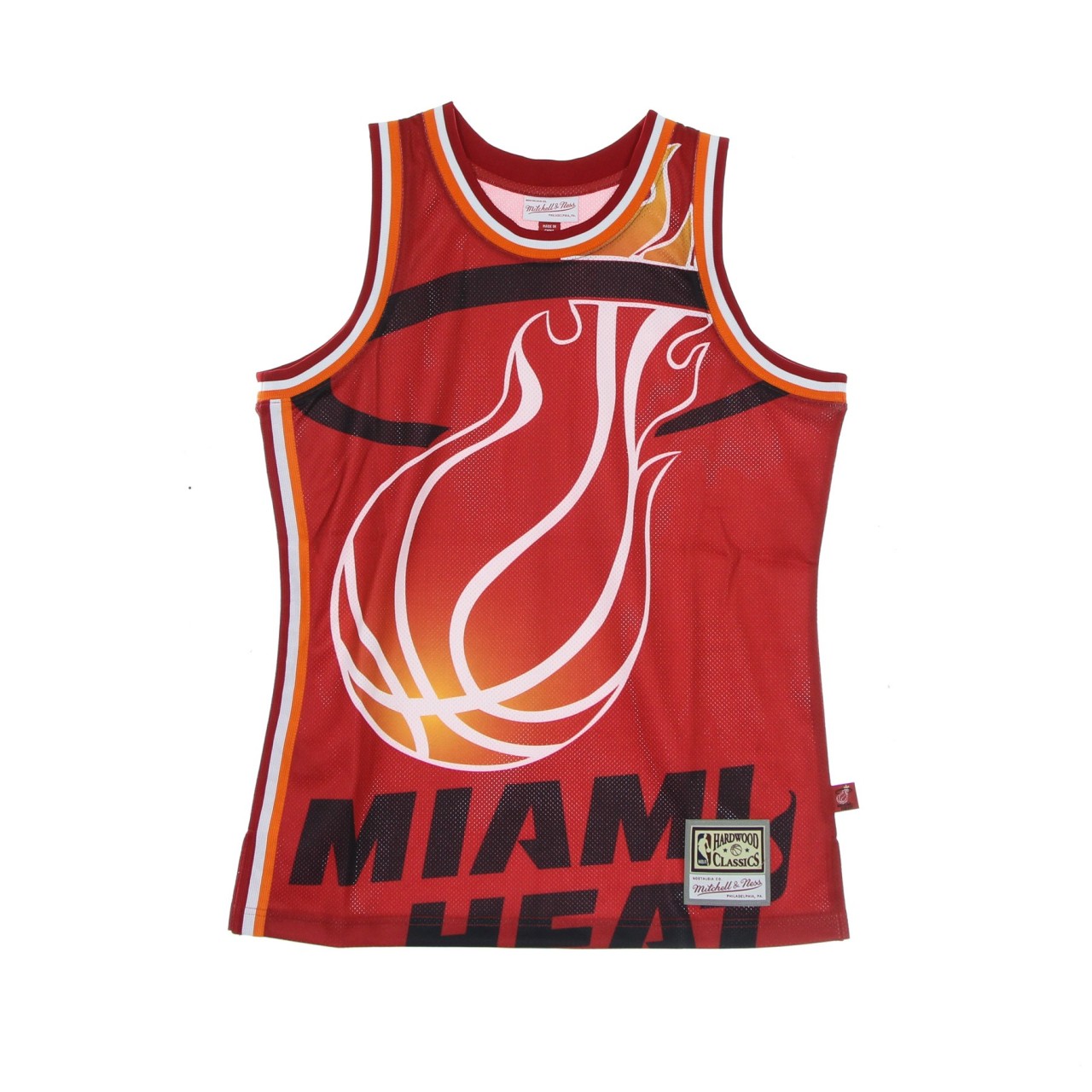 MITCHELL & NESS NBA BIG FACE BLOWN OUT FASHION JERSEY HARDWOOD CLASSICS MIAHEA MSTKBW19146-MHERED1