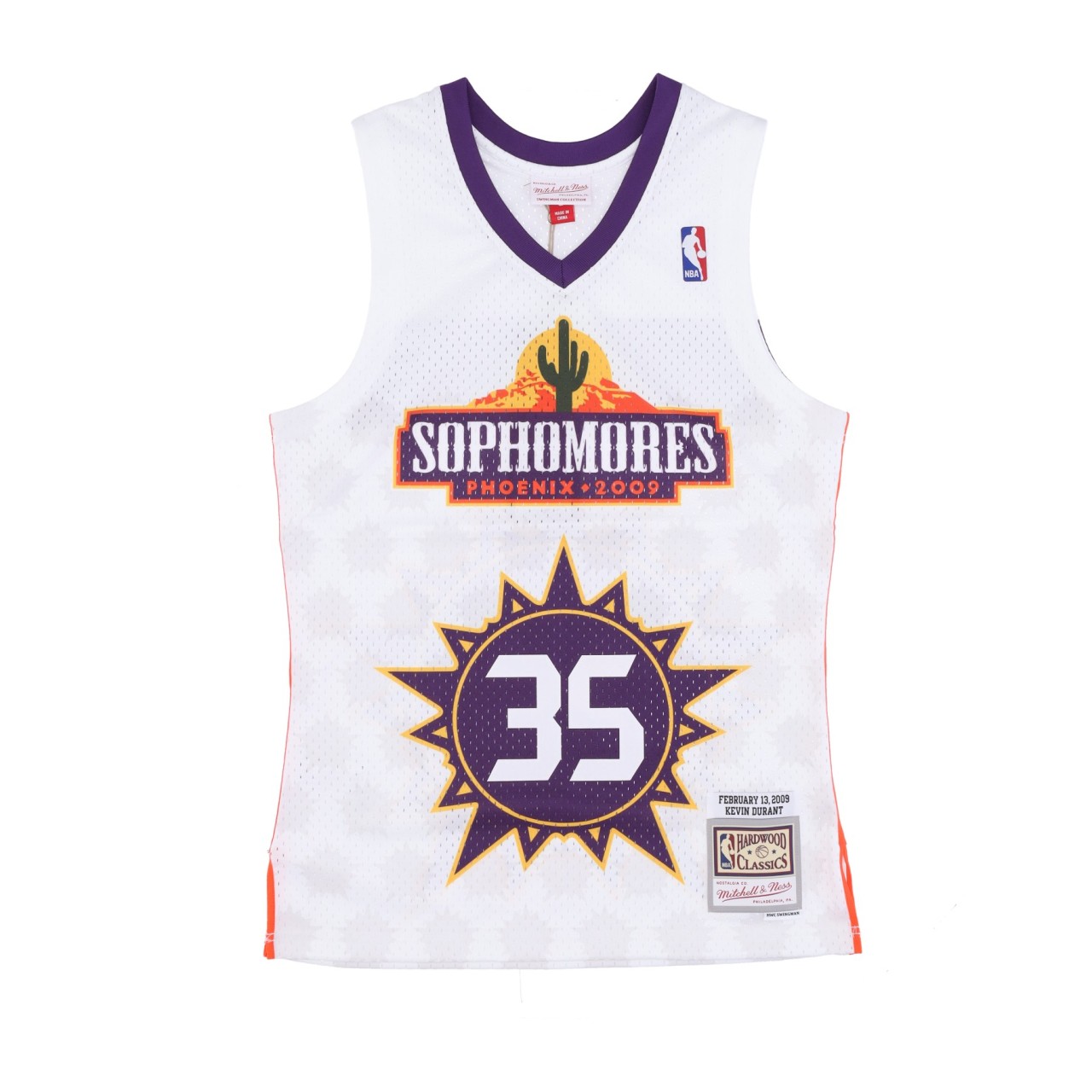 MITCHELL & NESS NBA RISING STARS SOPHOMORES JERSEY HARDWOOD CLASSICS NO 35 KEVIN DURANT 2009 SOPTEA SMJY4458-BST09KDUWHIT