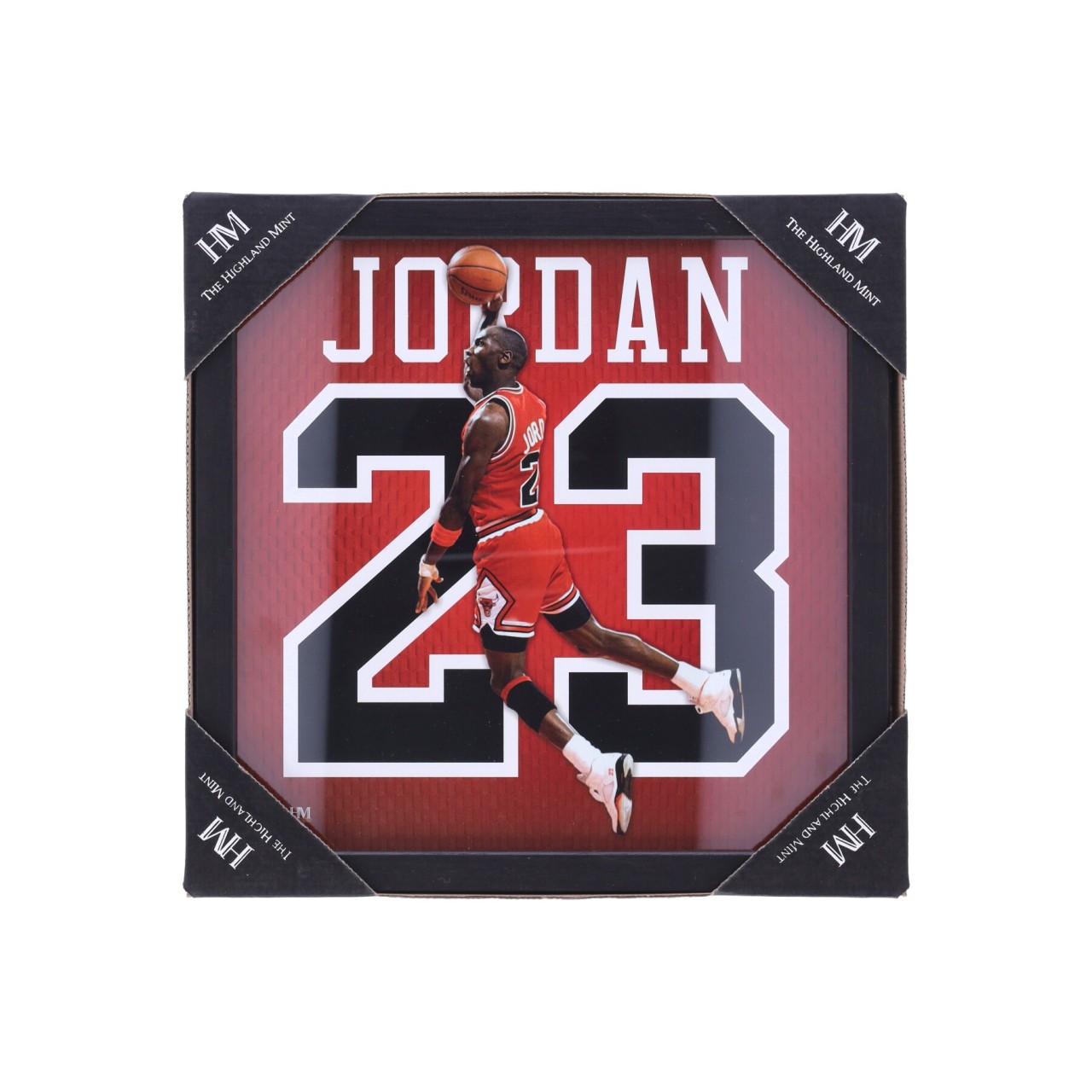 THE HIGHLAND MINT NBA NO 23 MICHAEL JORDAN IMPACT JERSEY FRAME CHIBUL 12-GAME-MJBUNPK