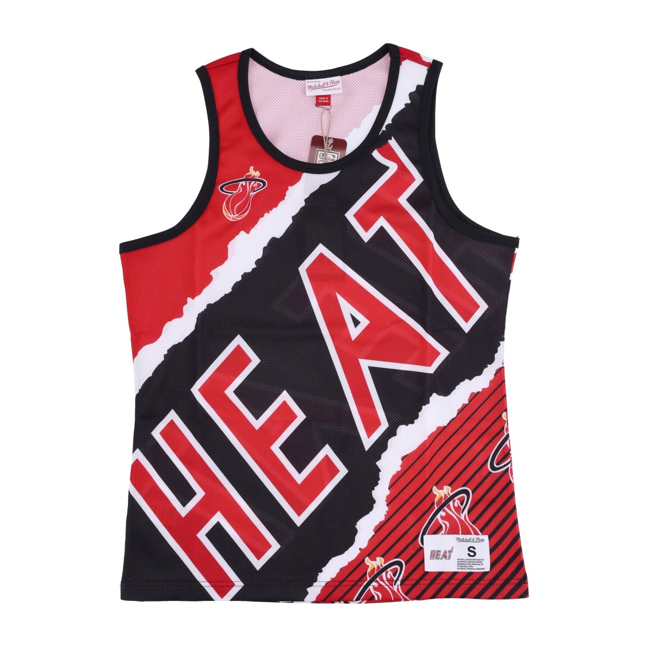 MITCHELL & NESS NBA JUMBOTRON 2.0 SUBLIMATED TANK HARDWOOD CLASSICS MIAHEA TMTK1232-MHEYYPPPBKRD