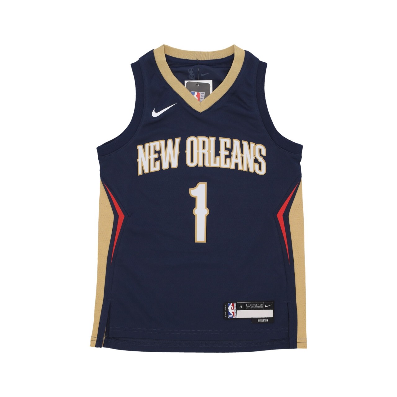 NIKE NBA NBA ICON EDITION SWINGMAN JERSEY NO 1 ZION WILLIAMSON NEOPEL EZ2B7BX2P00PELZW