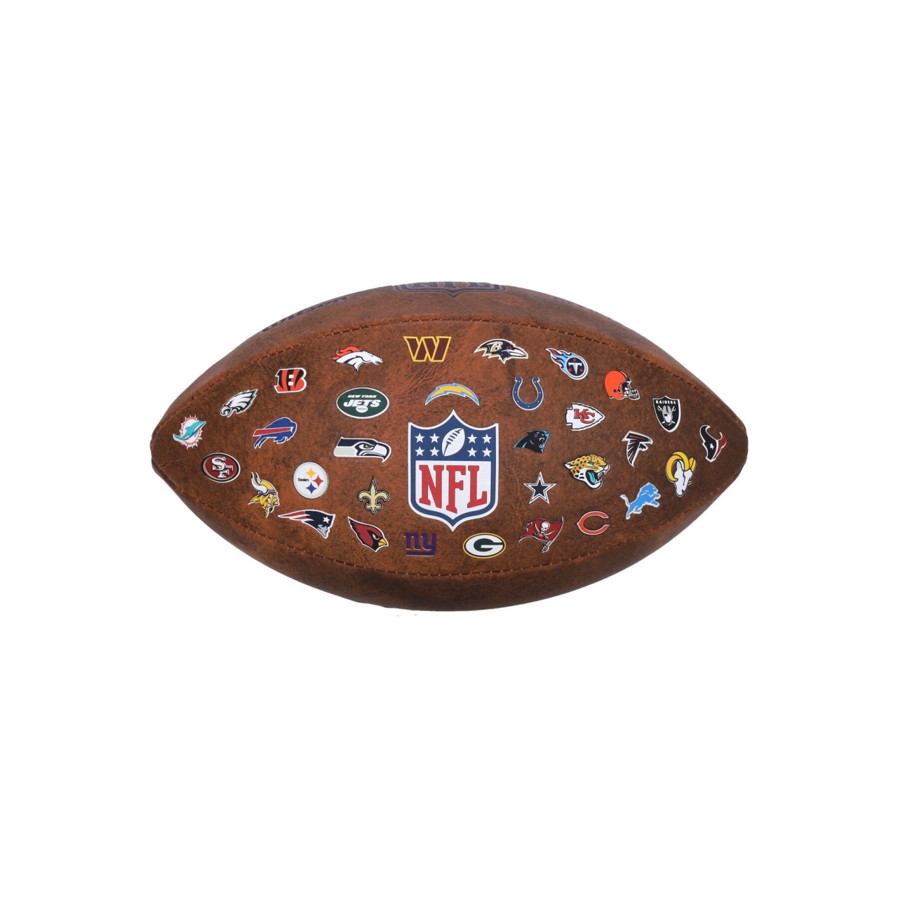 WILSON TEAM NFL OFF THROWBACK 32 TEAM LOGO FOOTBALL WTF1758XBNF32