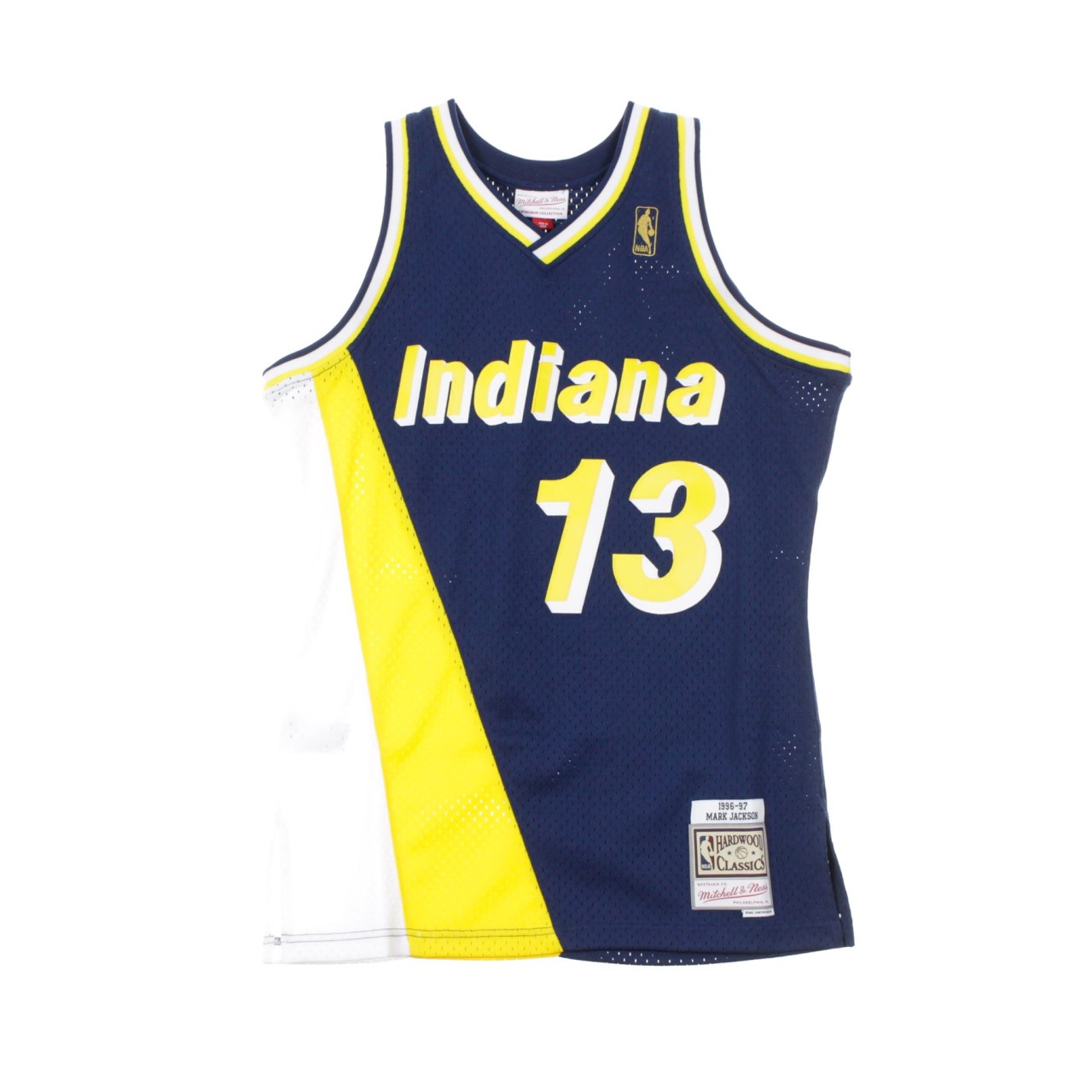 MITCHELL & NESS NBA SWINGMAN JERSEY MARK JACKSON NO.13 1996-97 INDPAC ROAD BA84V6-IPA-B-CB3