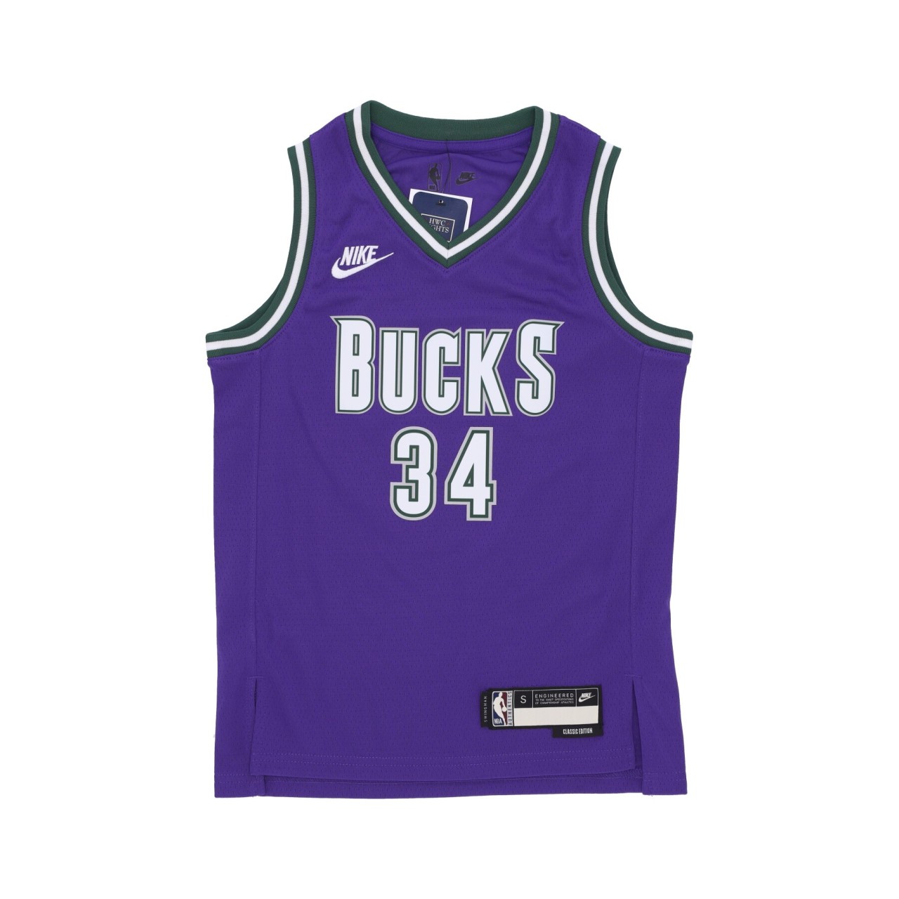 NIKE NBA NBA HARDWOOD CLASSICS SWINGMAN JERSEY NO 34 GIANNIS ANTETOKOUNMPO MILBUC EZ2B7BU7PBCKGA