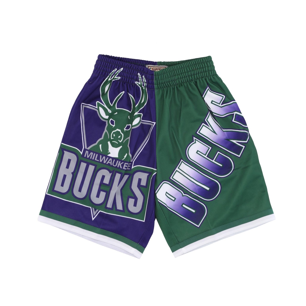 MITCHELL & NESS NBA BIG FACE FASHION SHORTS 5.0 HARDWOOD CLASSICS MILBUC PSHR4351-MBUYYPPPPURP