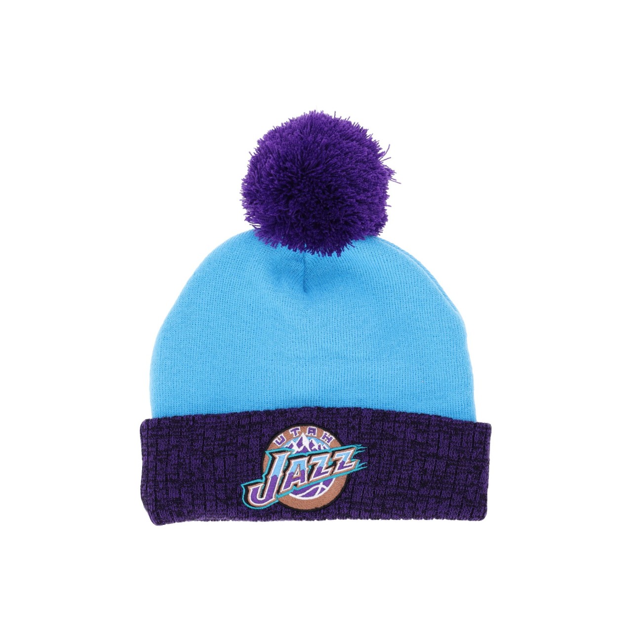 MITCHELL & NESS NBA TWO TONE POM BEANIE HWC UTAJAZ HPCK1052-UJAYYPPPTEAL