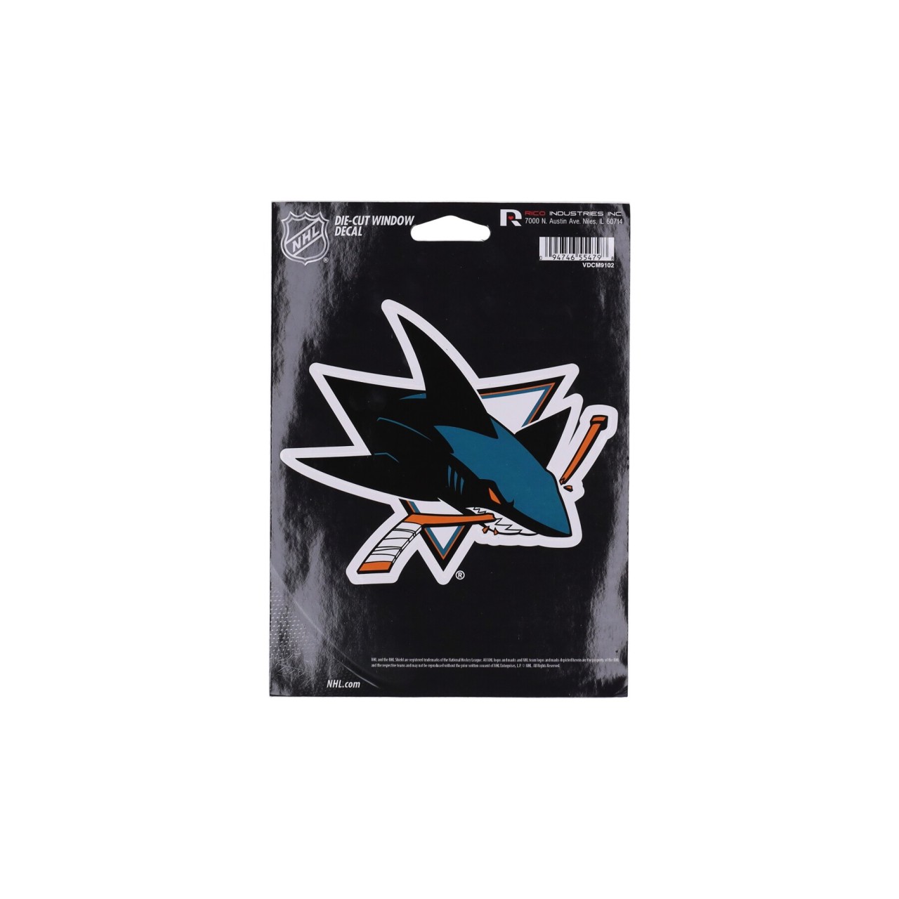 RICO INDUSTRIES NHL MEDIUM DIE CUT DECAL SAJSHA VDCM9102