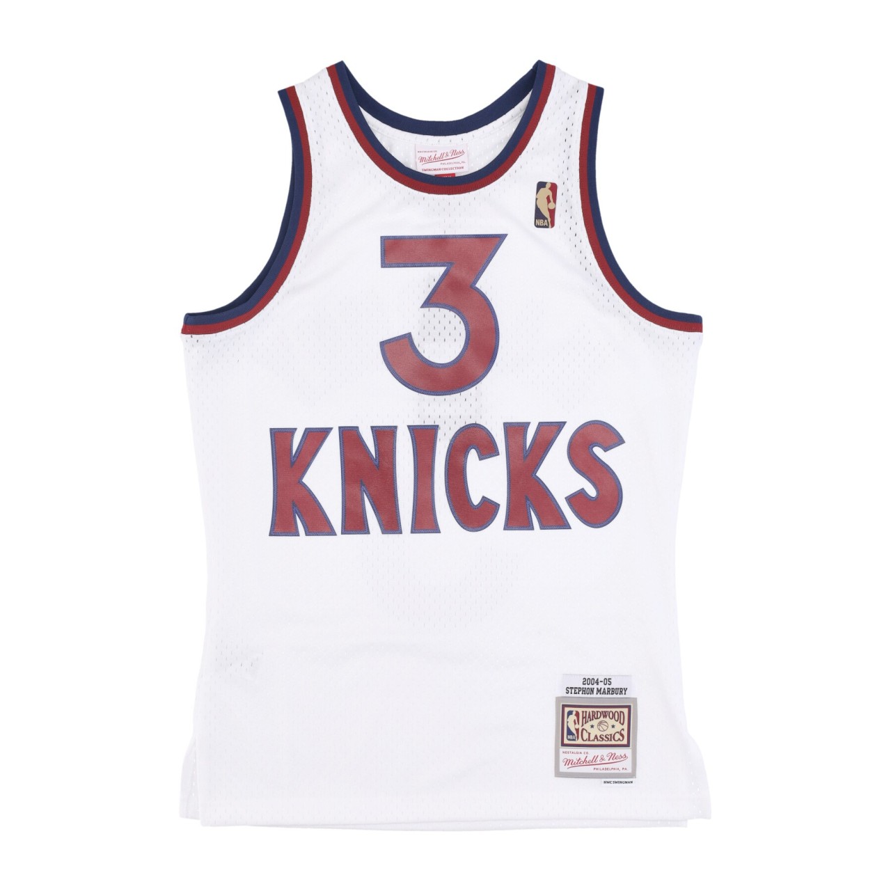 MITCHELL & NESS NBA HWC JERSEY 2004 NO 3 STEPHON MARBURY NEYKNI SMJY5677-NYK04SMBWHIT