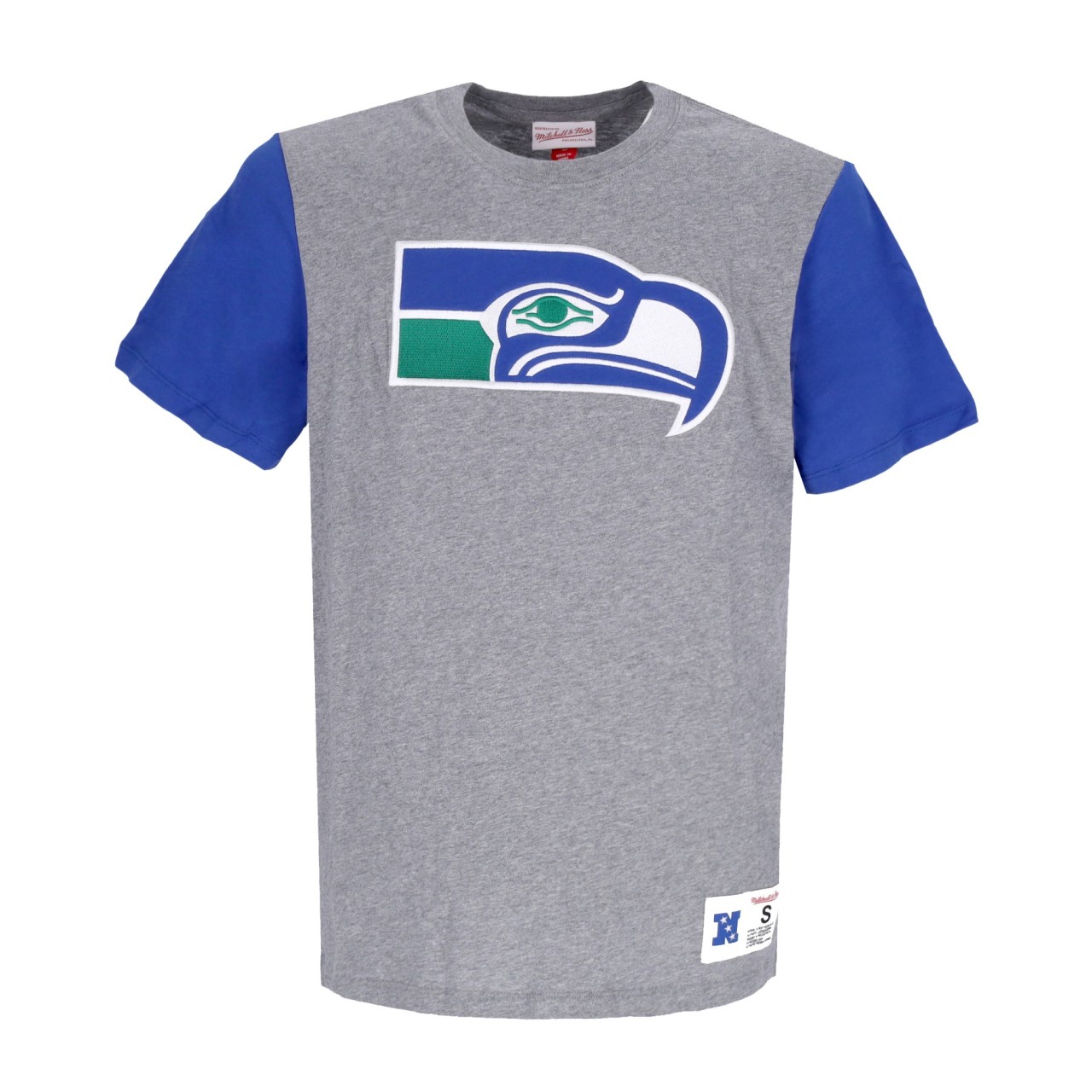 MITCHELL & NESS NFL COLOR BLOCKED TEE SEASEA TCRW1222-SSEYYPPPGYHT